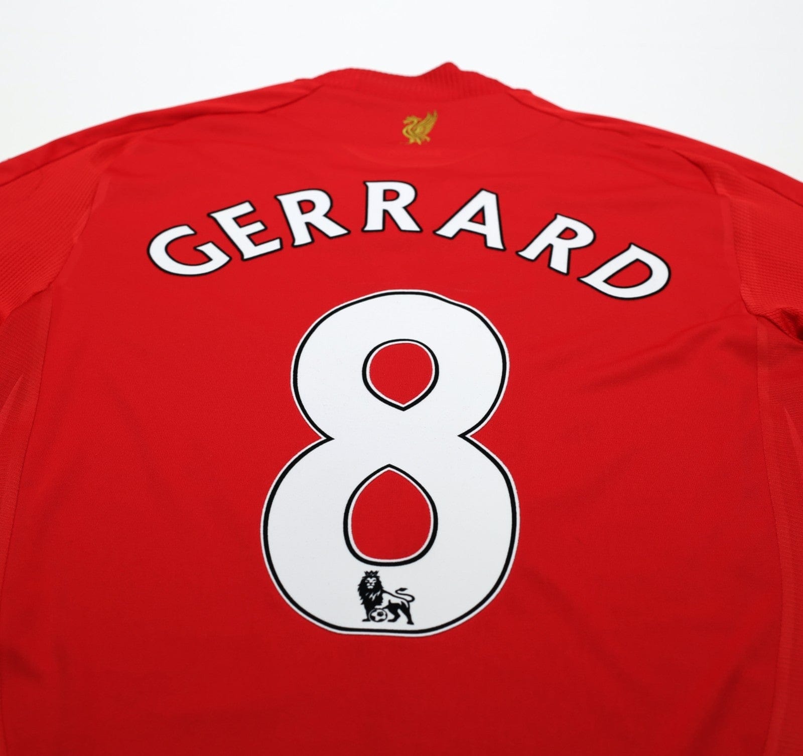 2008/10 GERRARD #8 Liverpool Vintage adidas Home Football Shirt (S)