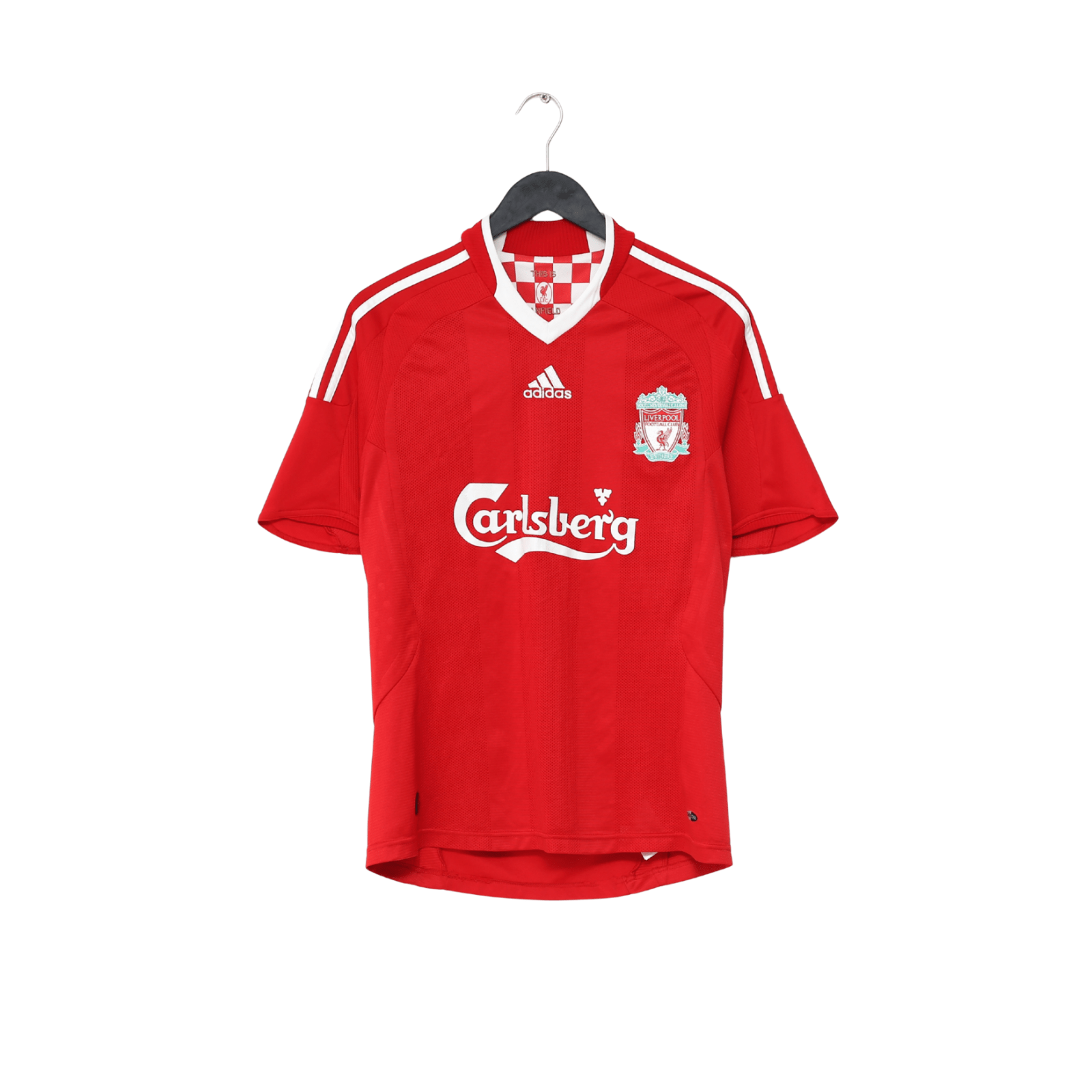 2008/10 GERRARD #8 Liverpool Vintage adidas Home Football Shirt (S)