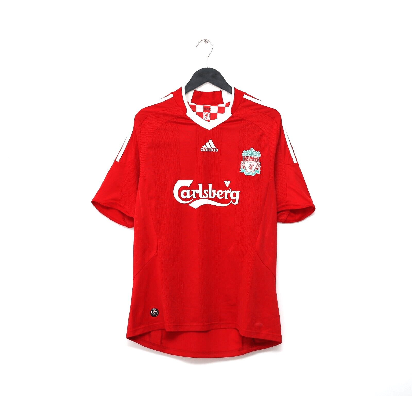 2008/10 TORRES #9 Liverpool Vintage adidas Home Football Shirt (L)