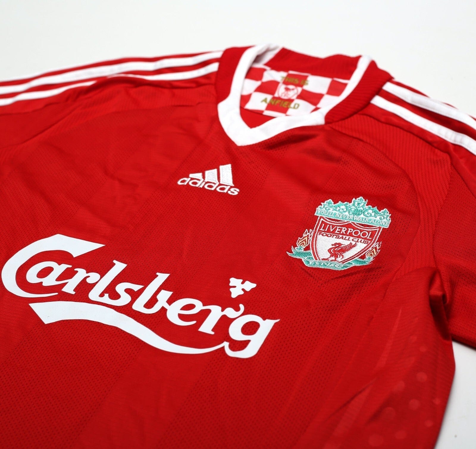 2008/10 TORRES #9 Liverpool Vintage adidas Home Football Shirt (S)