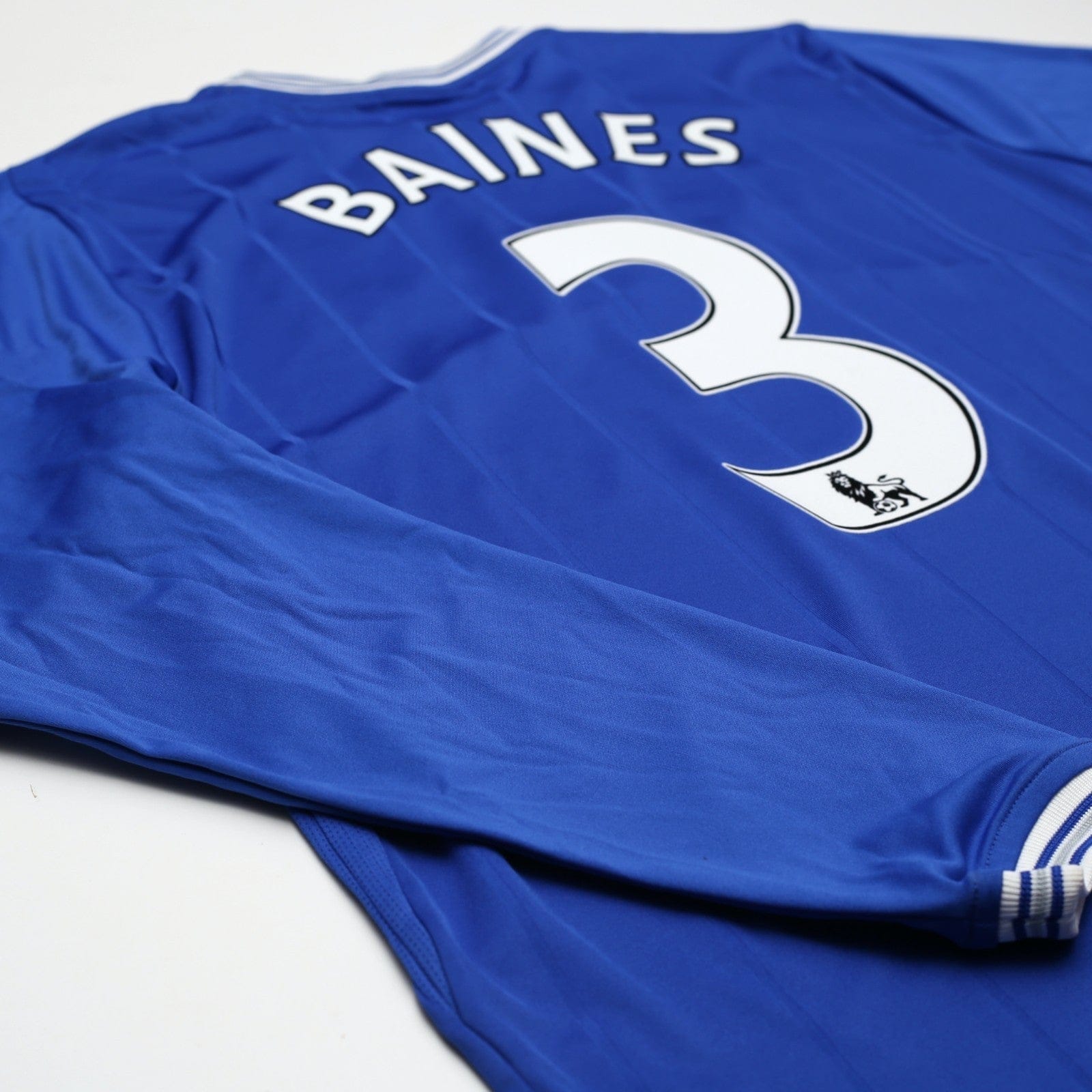 2009/10 Baines #3 Everton Vintage le coq sportif LS Football Shirt (L) Signed