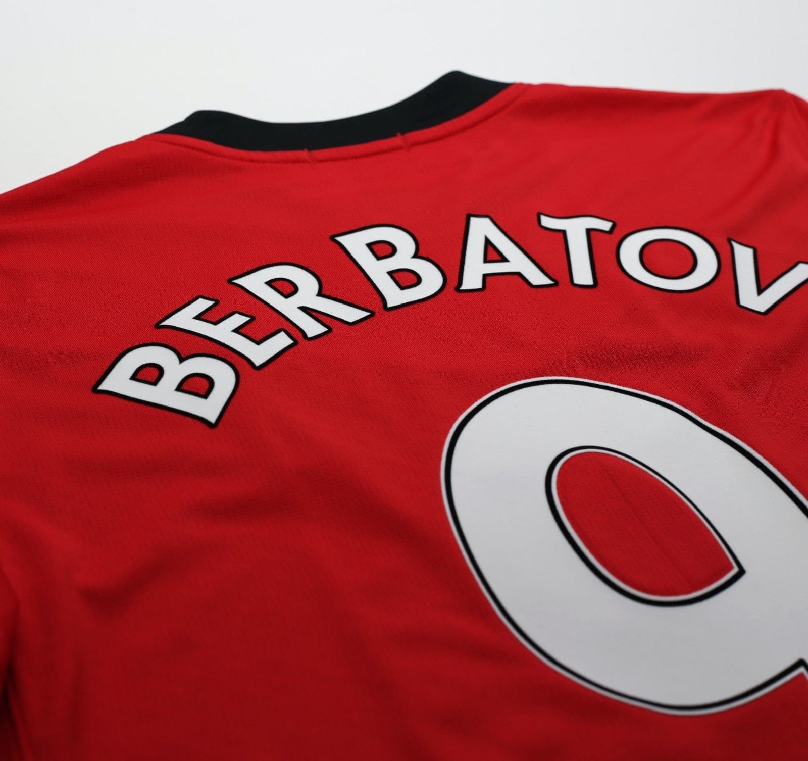 2009/10 BERBATOV #9 Manchester United Vintage Nike Home Football Shirt (M)