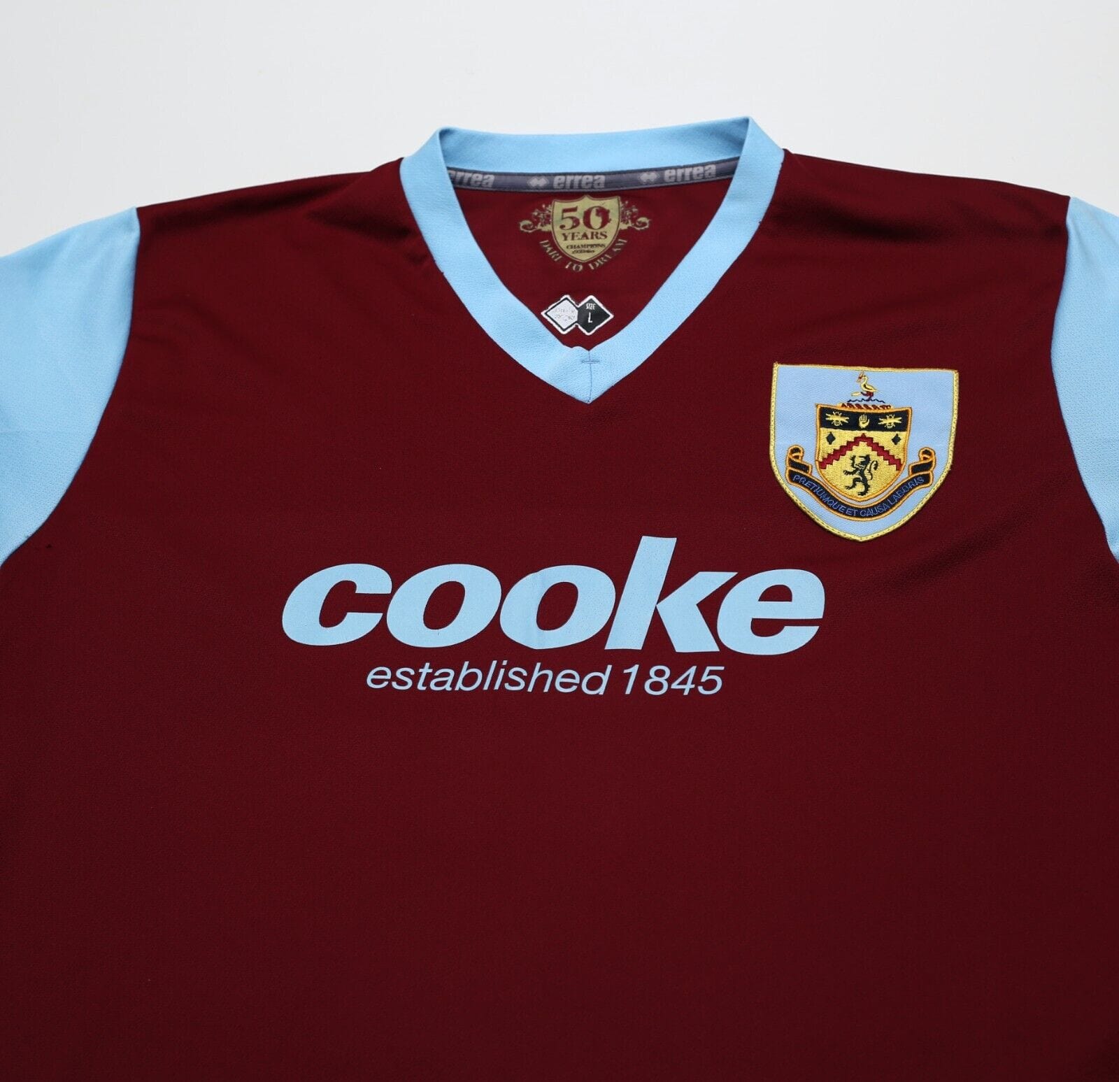 2009/10 BLAKE #20 Burnley Vintage Errea Home Football Shirt (L)