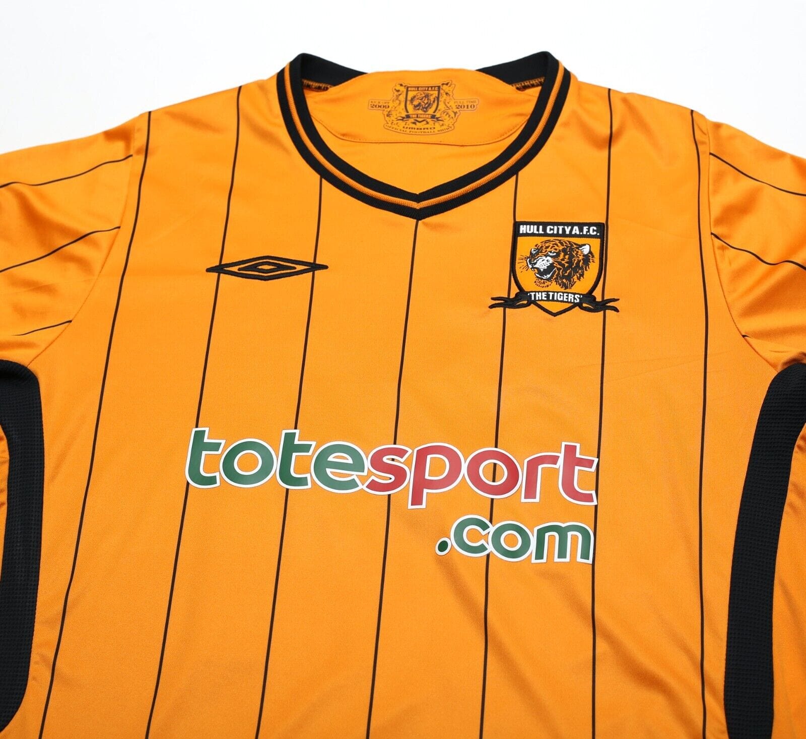 2009/10 BULLARD #21 Hull City Vintage Umbro Home Football Shirt (M)