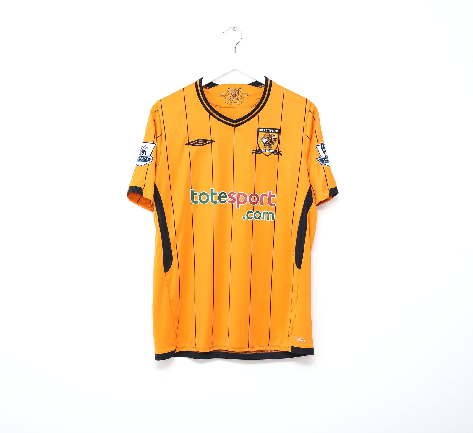 2009/10 BULLARD #21 Hull City Vintage Umbro Home Football Shirt (M)