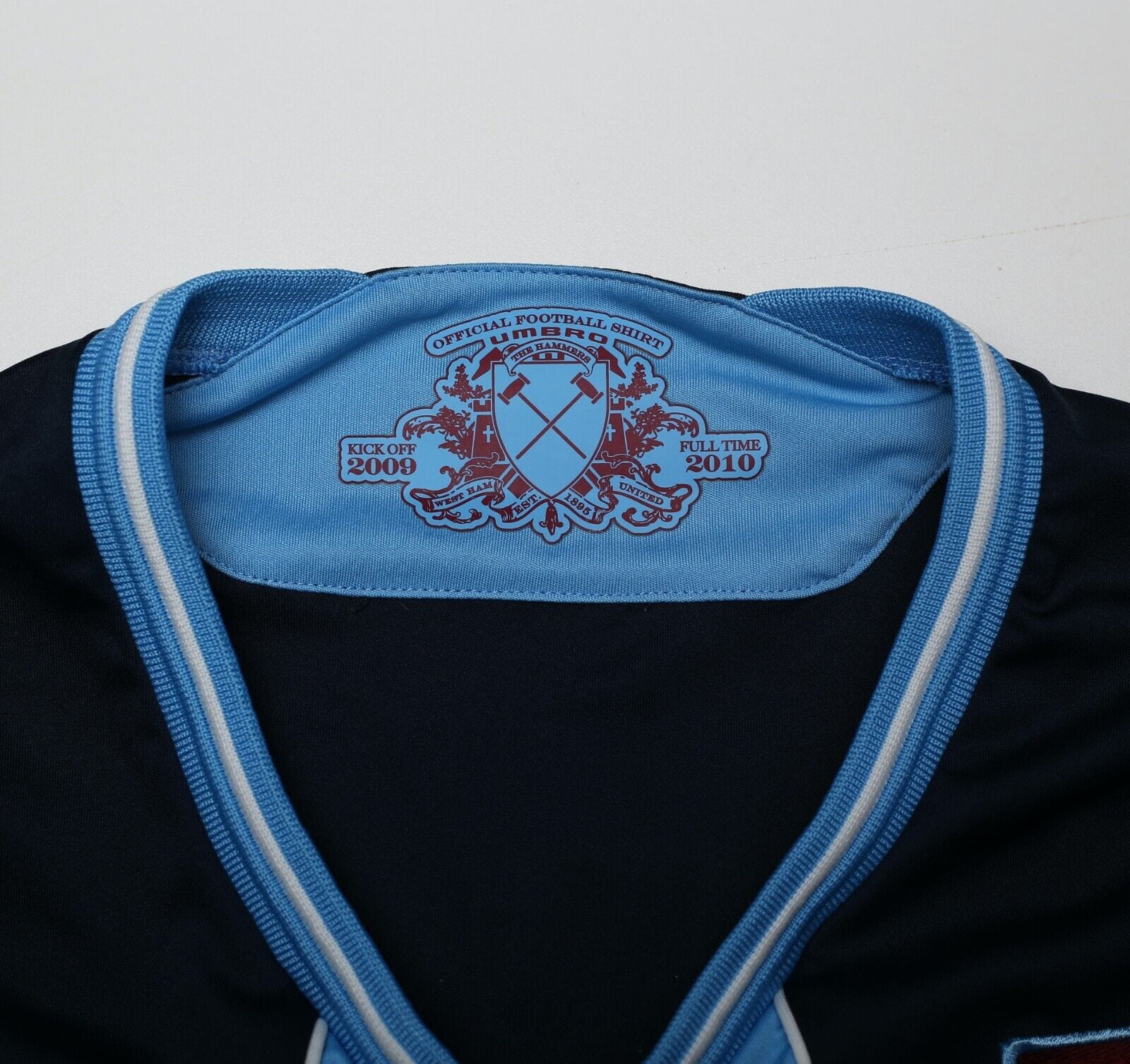 2009/10 DIAMANTI #32 West Ham Vintage Umbro Away Football Shirt (XL)