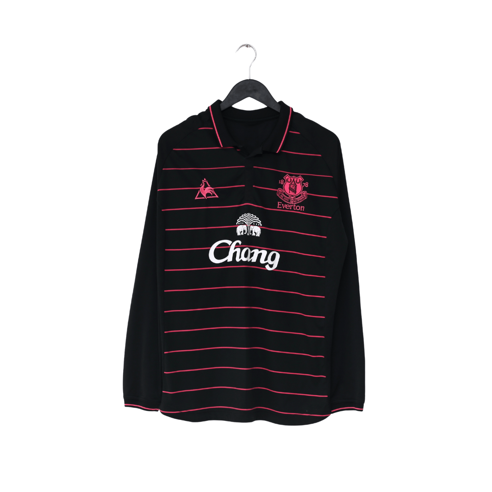 2009/10 DONOVAN #9 Everton Vintage le coq sportif LS Away Football Shirt (L)