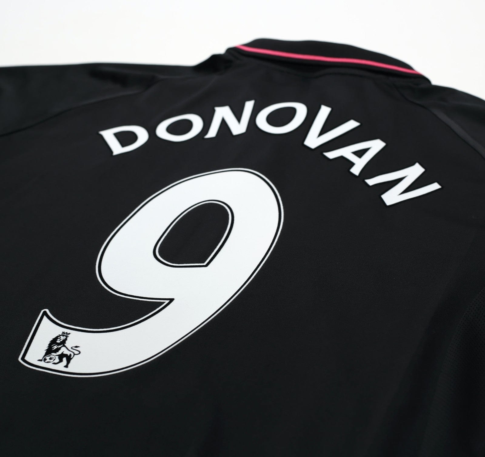 2009/10 DONOVAN #9 Everton Vintage le coq sportif LS Away Football Shirt (L)