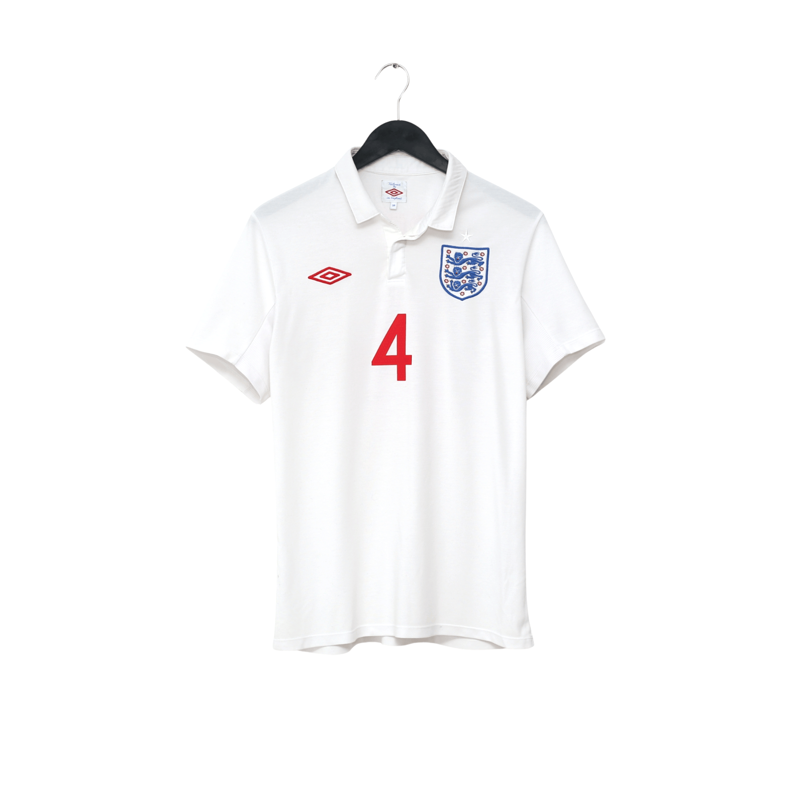 2009/10 Gerrard #4 England Vintage Umbro Home Football Shirt (S) WC 2010 (38)