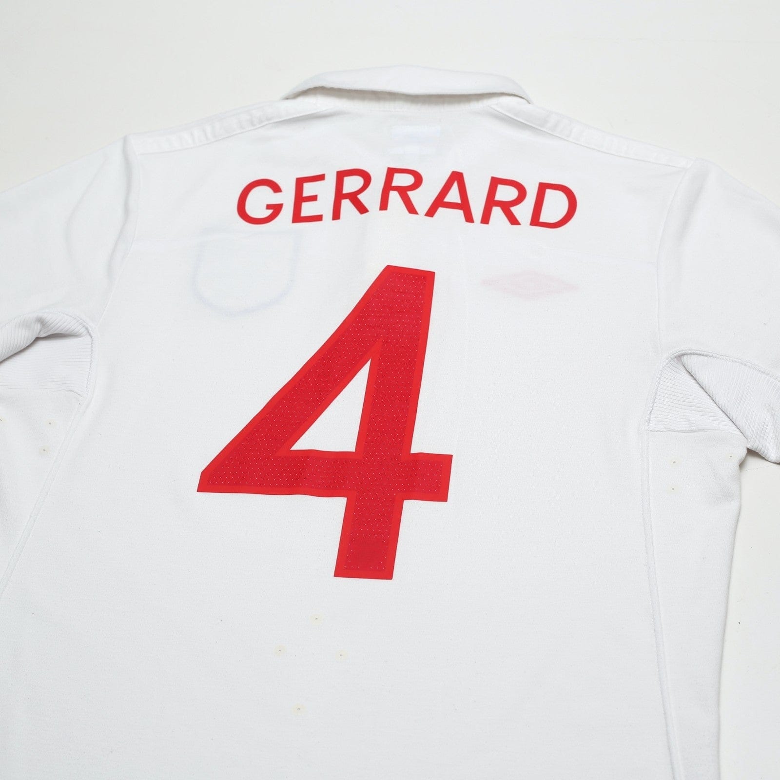2009/10 Gerrard #4 England Vintage Umbro Home Football Shirt (S) WC 2010 (38)