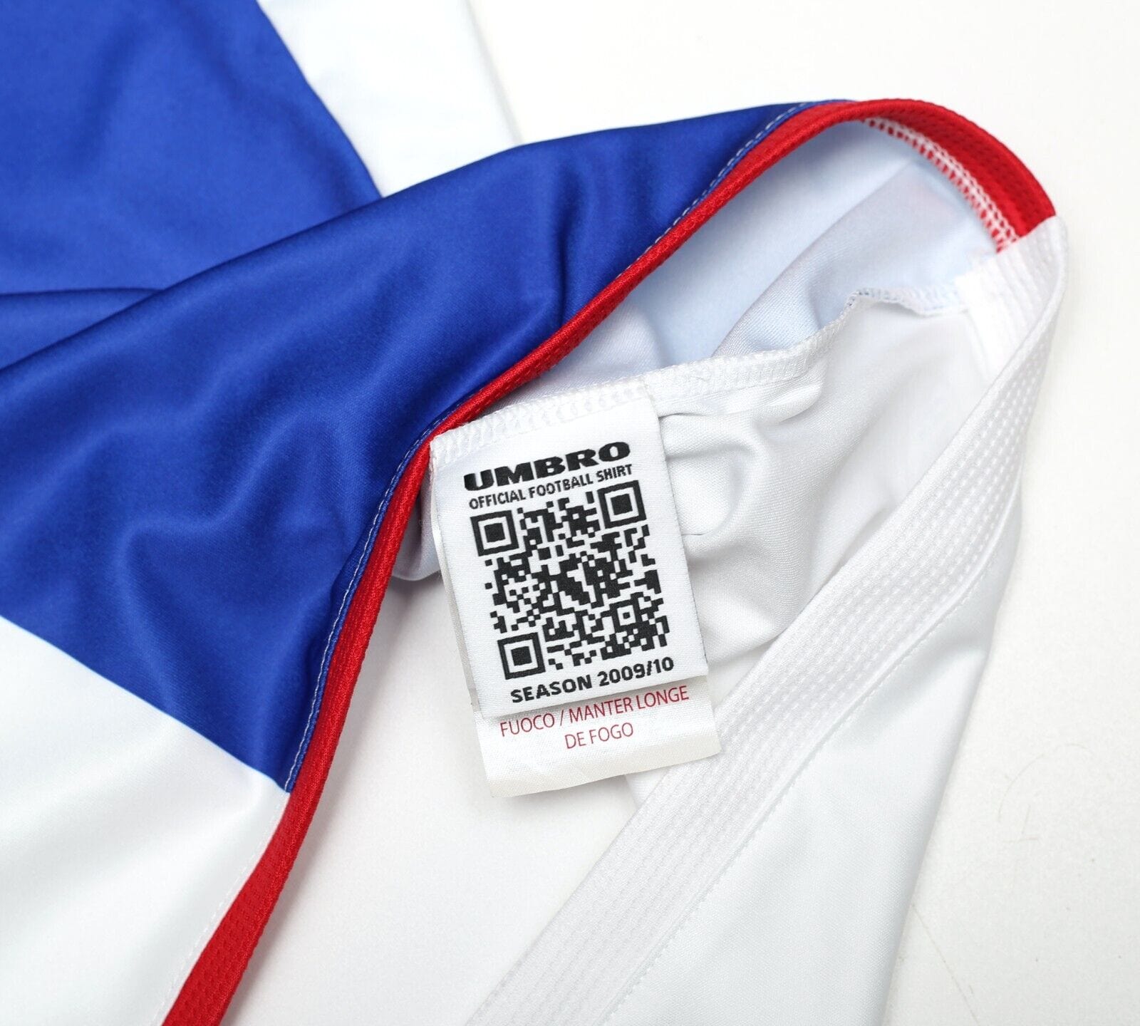 2009/10 SAMBA #4 Blackburn Rovers Vintage Umbro Home Football Shirt (L)