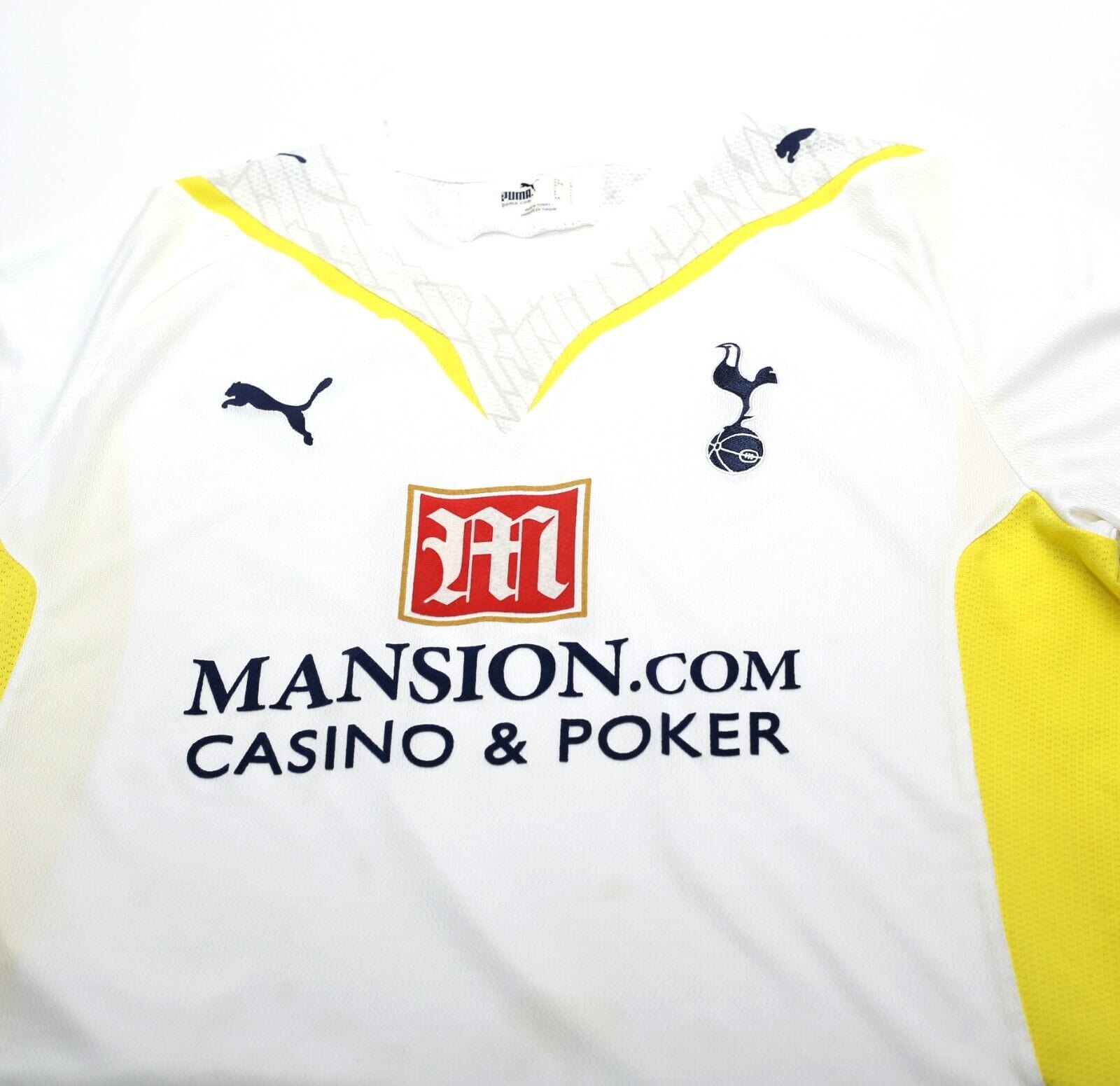 2009/10 TOTTENHAM HOTSPUR Vintage PUMA Home Football Shirt Jersey (L)