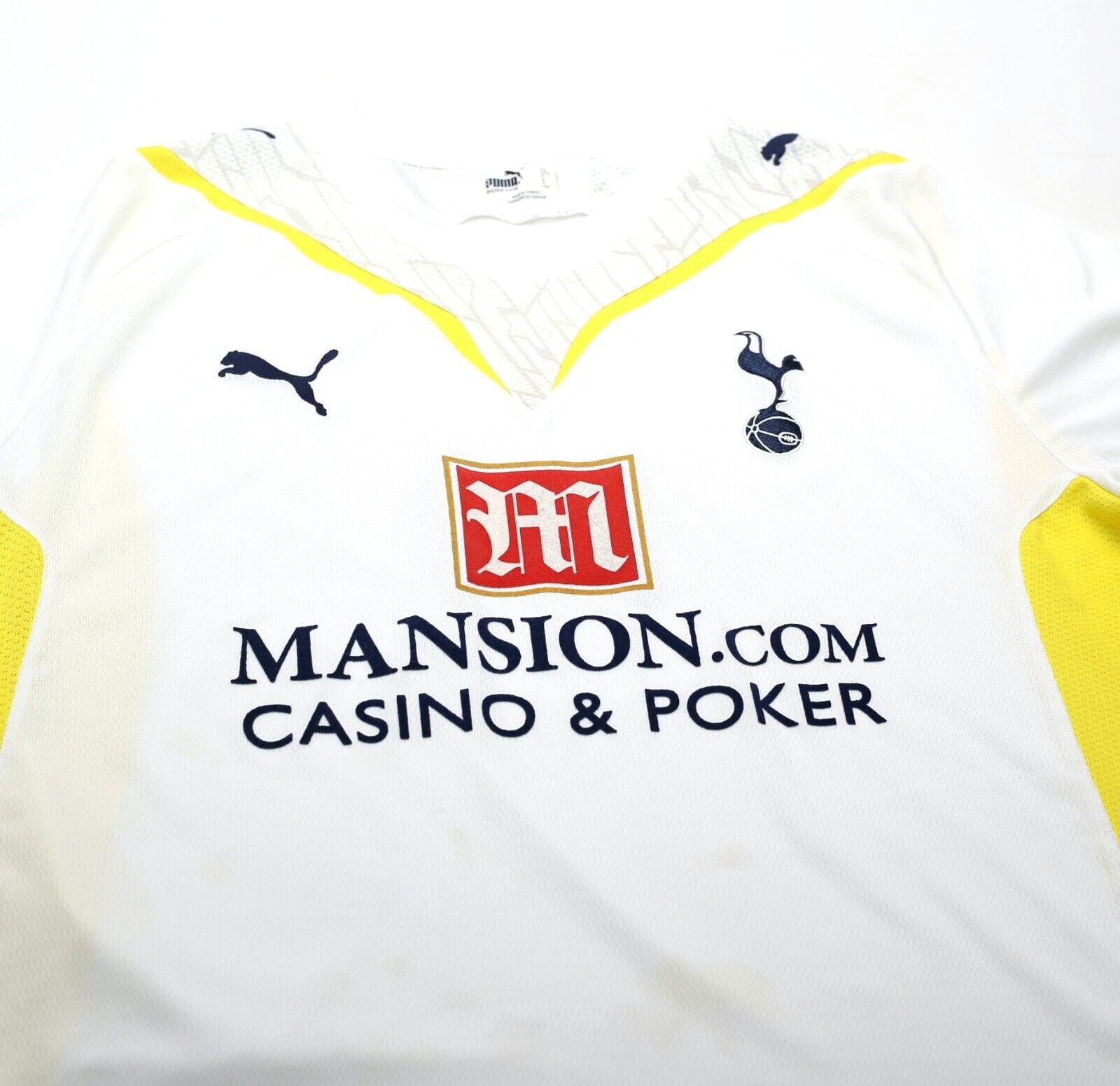 2009/10 TOTTENHAM HOTSPUR Vintage PUMA Home Football Shirt Jersey (L)
