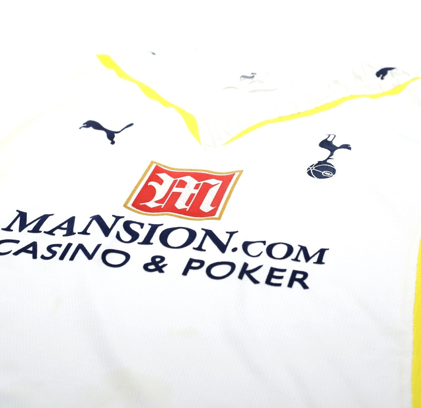 2009/10 TOTTENHAM HOTSPUR Vintage PUMA Home Football Shirt Jersey (L)