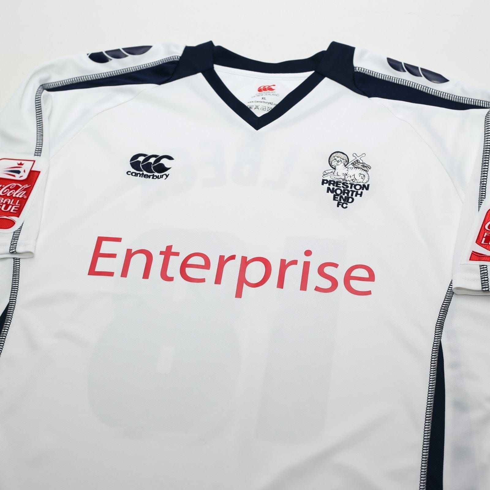 2009/10 Welbeck #18 Preston North End Vintage Canterbury Home Football Shirt XL