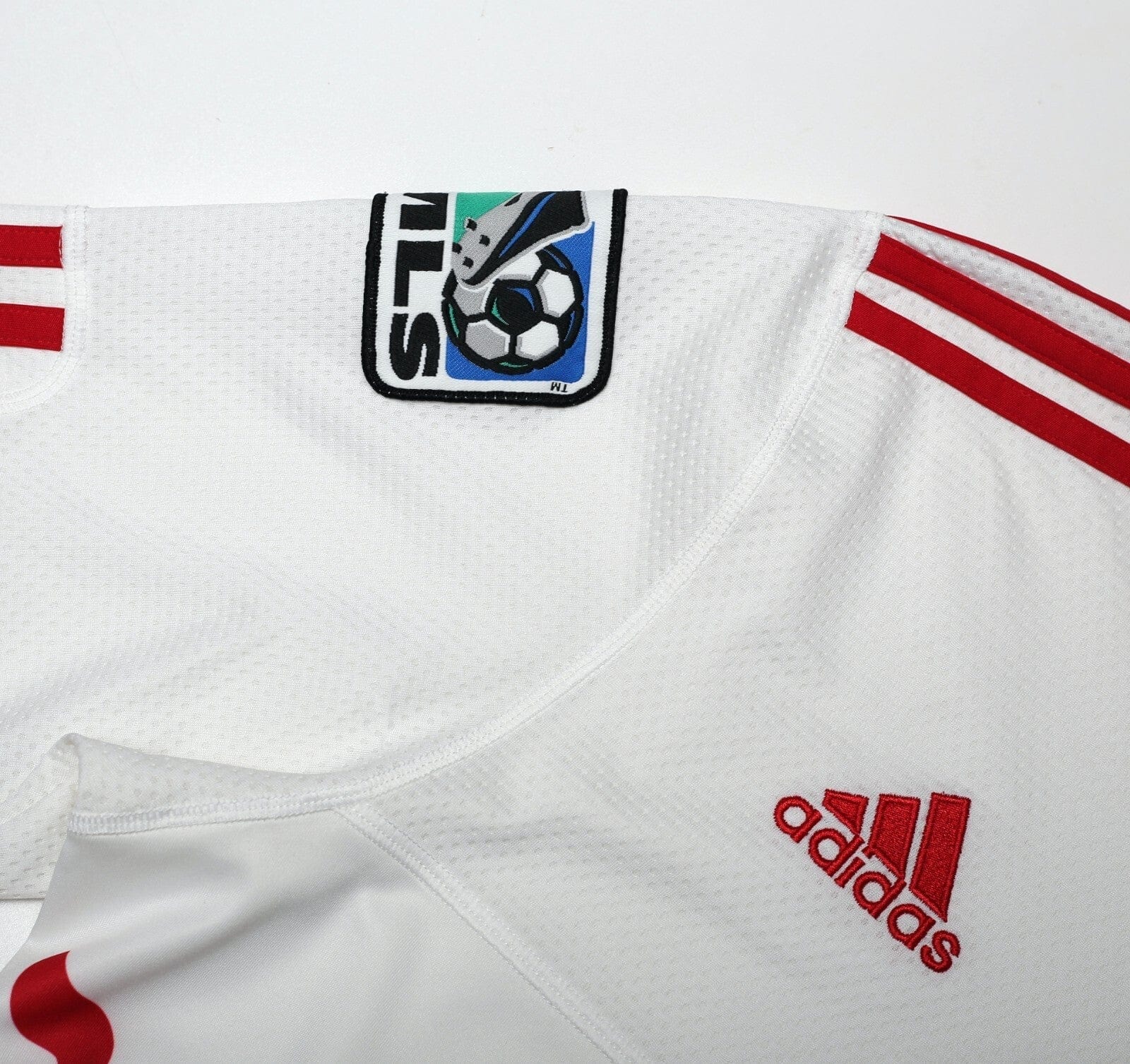 2009 NEW YORK RED BULLS Vintage adidas Home Football Soccer Shirt (L) MLS