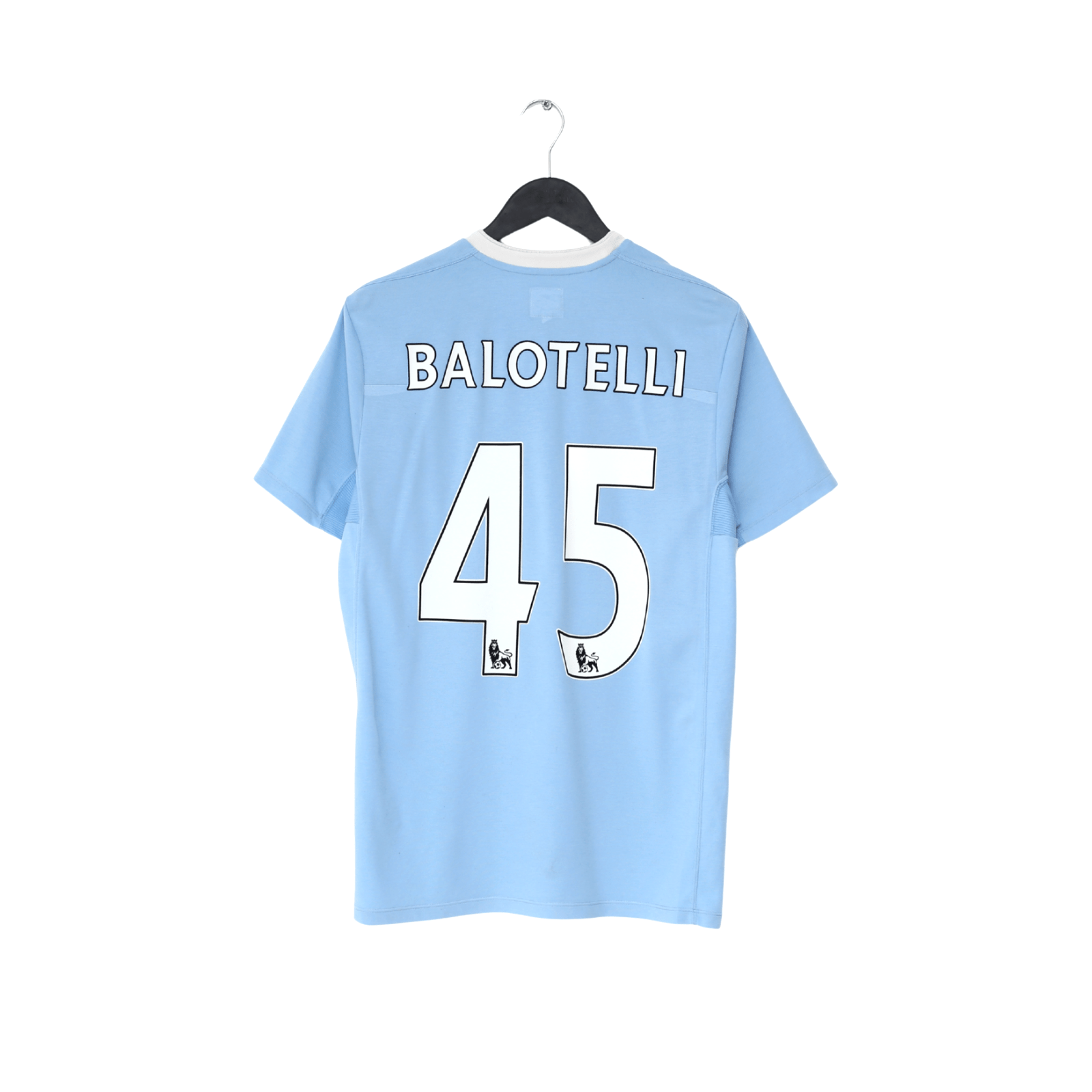 2010/11 BALOTELLI #45 Manchester City Vintage Umbro Home Football Shirt (M) 40