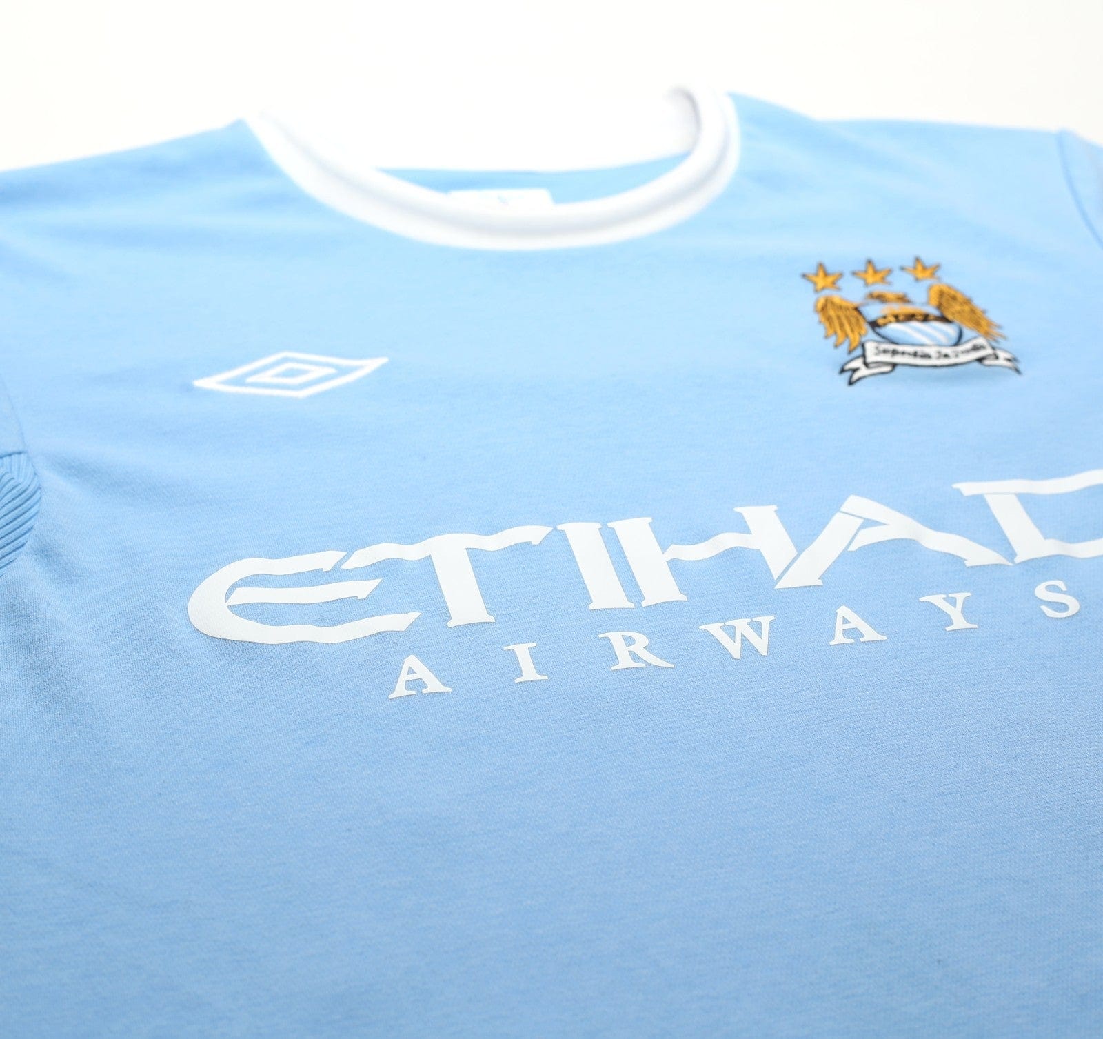 2010/11 BALOTELLI #45 Manchester City Vintage Umbro Home Football Shirt (M) 40