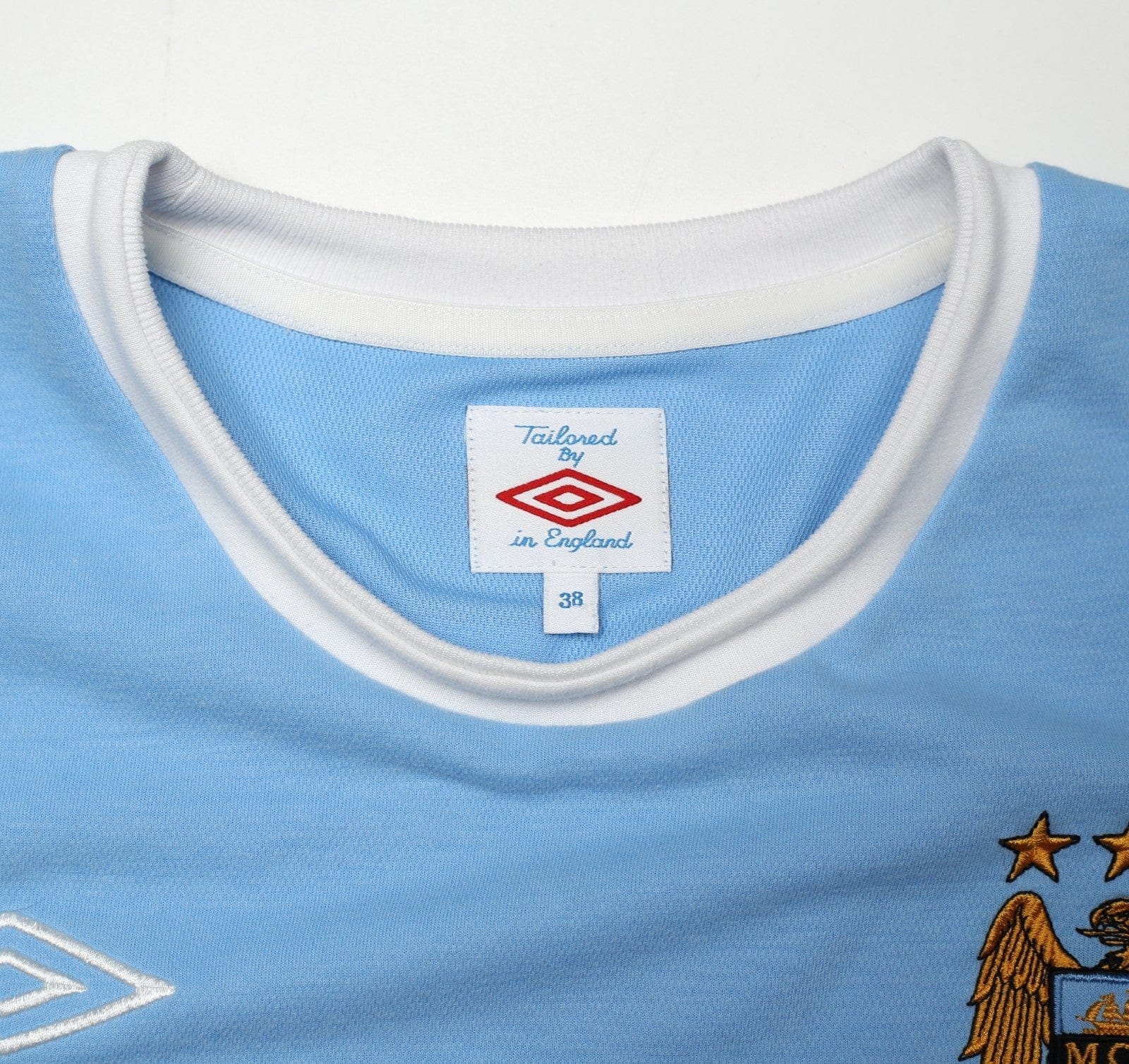 2010/11 BALOTELLI #45 Manchester City Vintage Umbro Home Football Shirt (S) 38