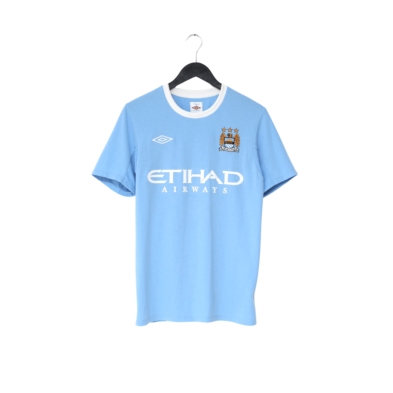 2010/11 BALOTELLI #45 Manchester City Vintage Umbro Home Football Shirt (S) 38