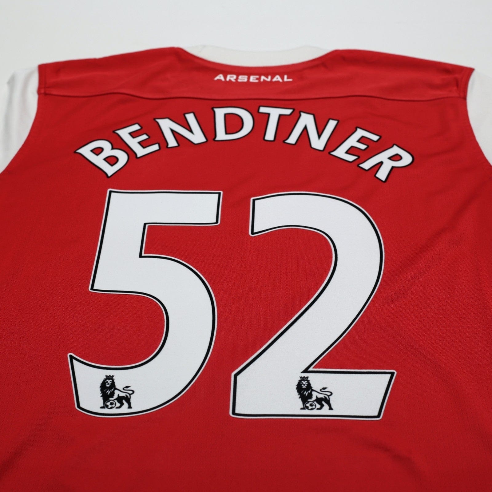 2010/11 Bendtner #52 Arsenal Vintage Nike Home Football Shirt (M)