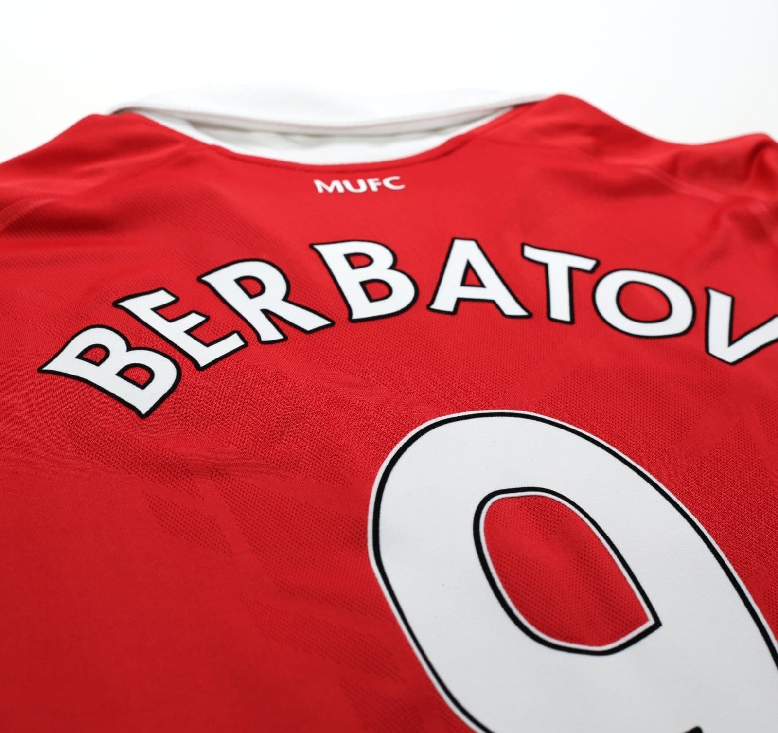 2010/11 BERBATOV #9 Manchester United Vintage Nike Home Football Shirt (M)
