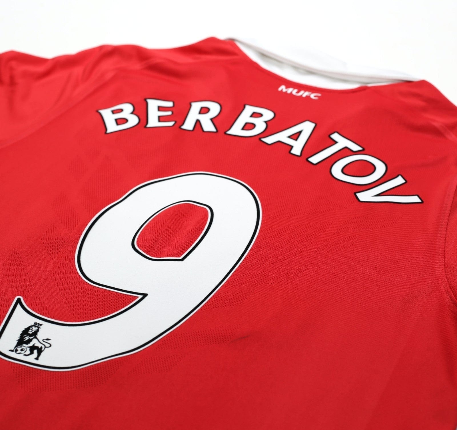 2010/11 BERBATOV #9 Manchester United Vintage Nike Home Football Shirt (M)