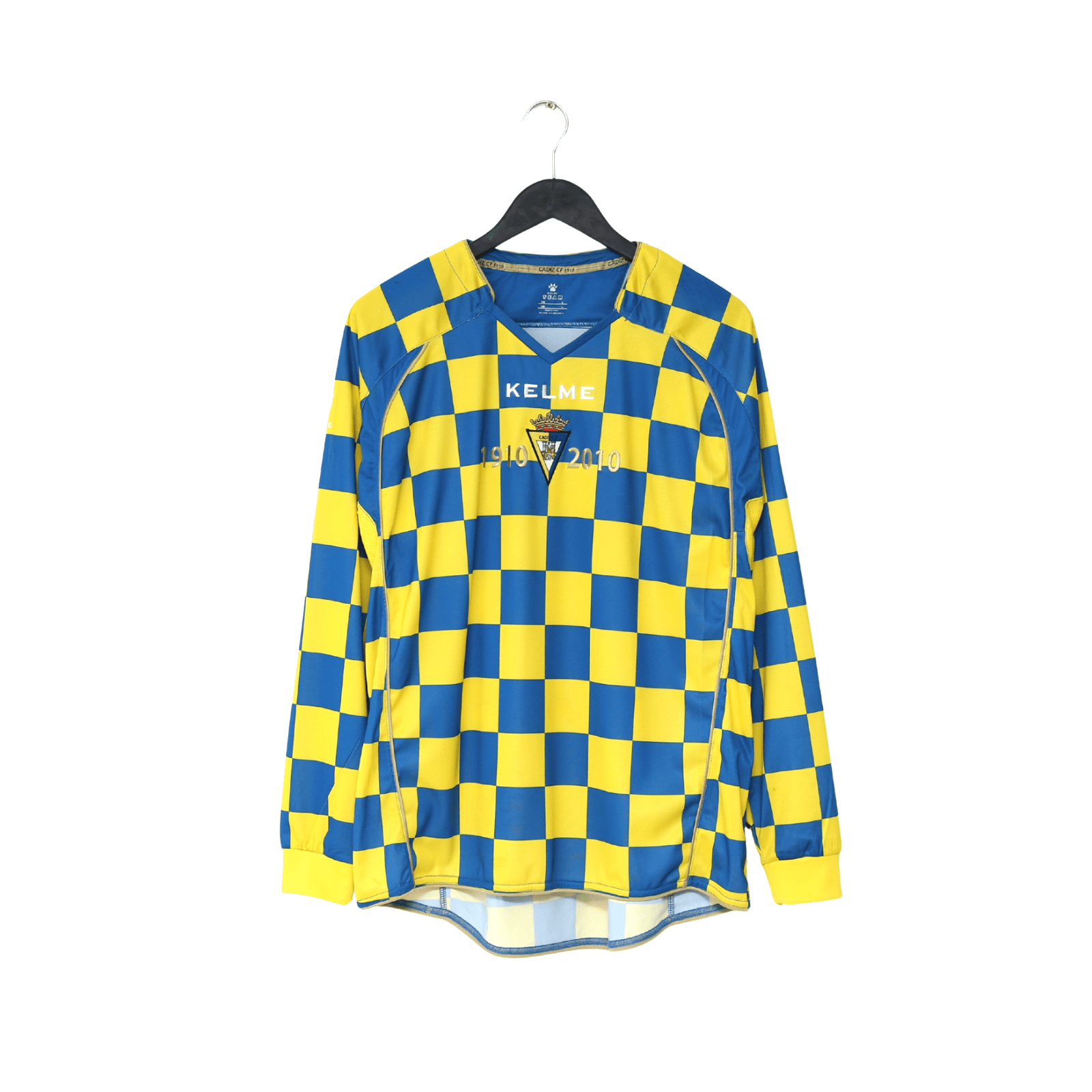 2010/11 CADIZ Vintage Kelme Long Sleeve Special Anniversary Football Shirt (L)