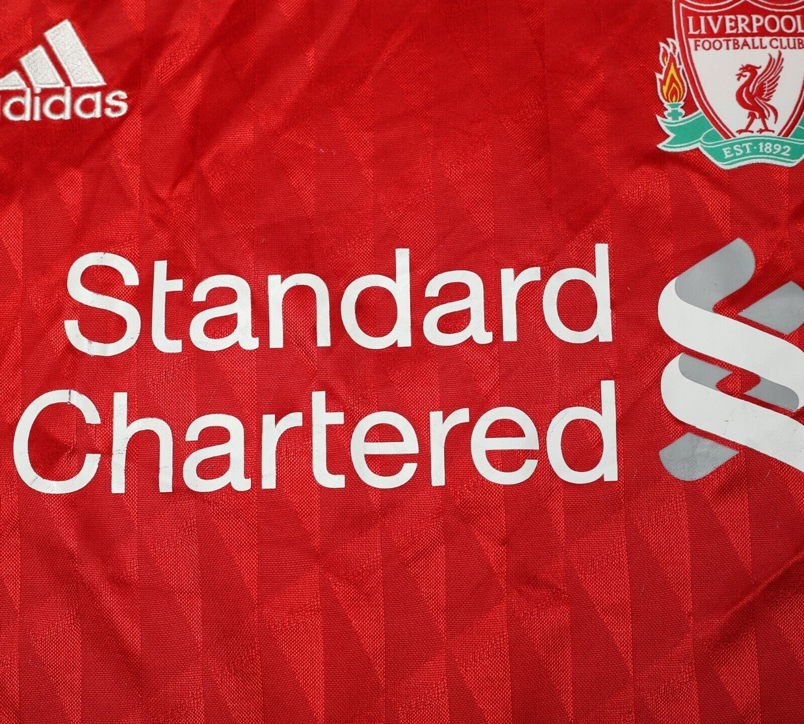 2010/11 CARROLL #9 Liverpool Vintage adidas Home Football Shirt Jersey (M)