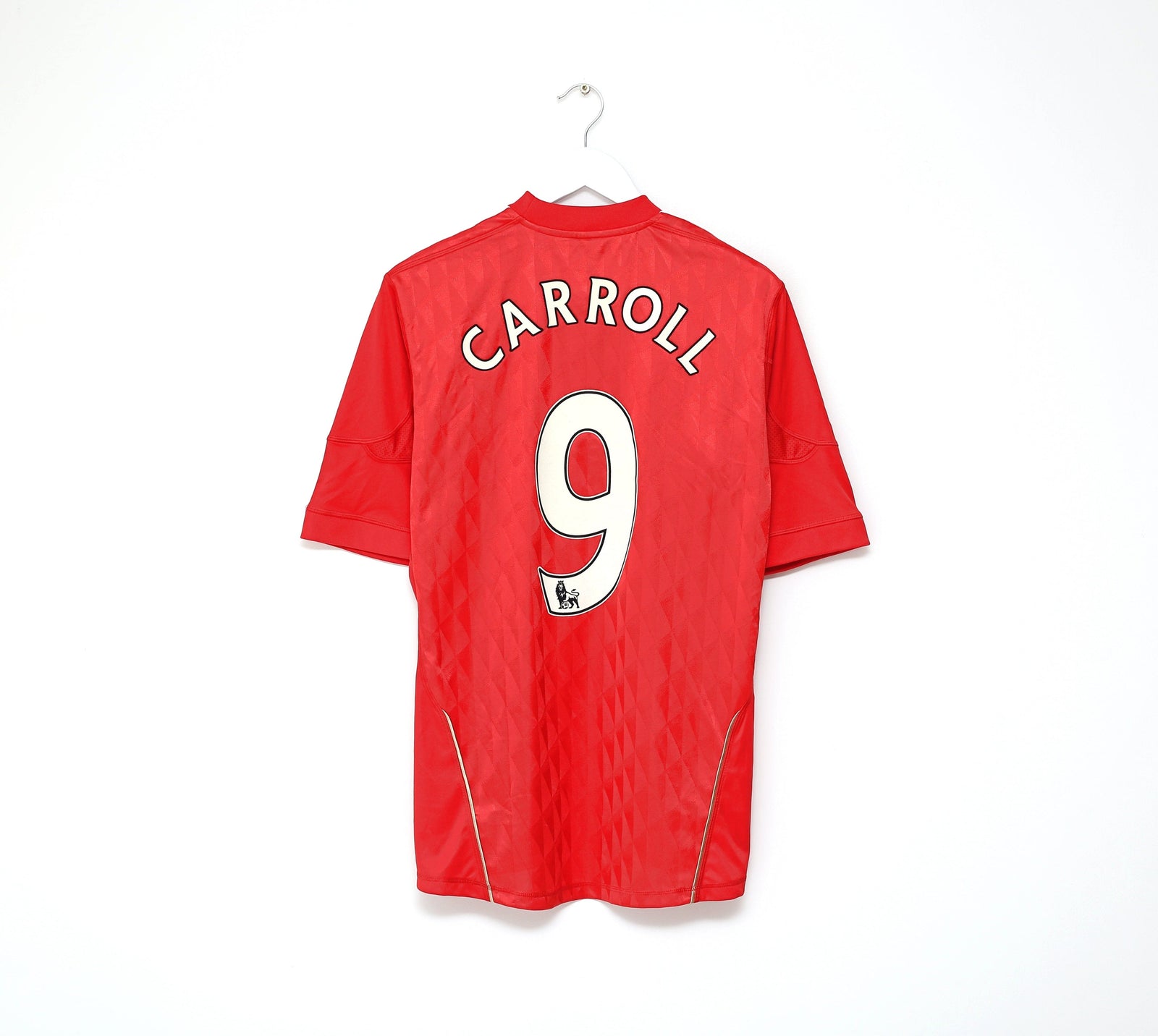 2010/11 CARROLL #9 Liverpool Vintage adidas Home Football Shirt Jersey (M)