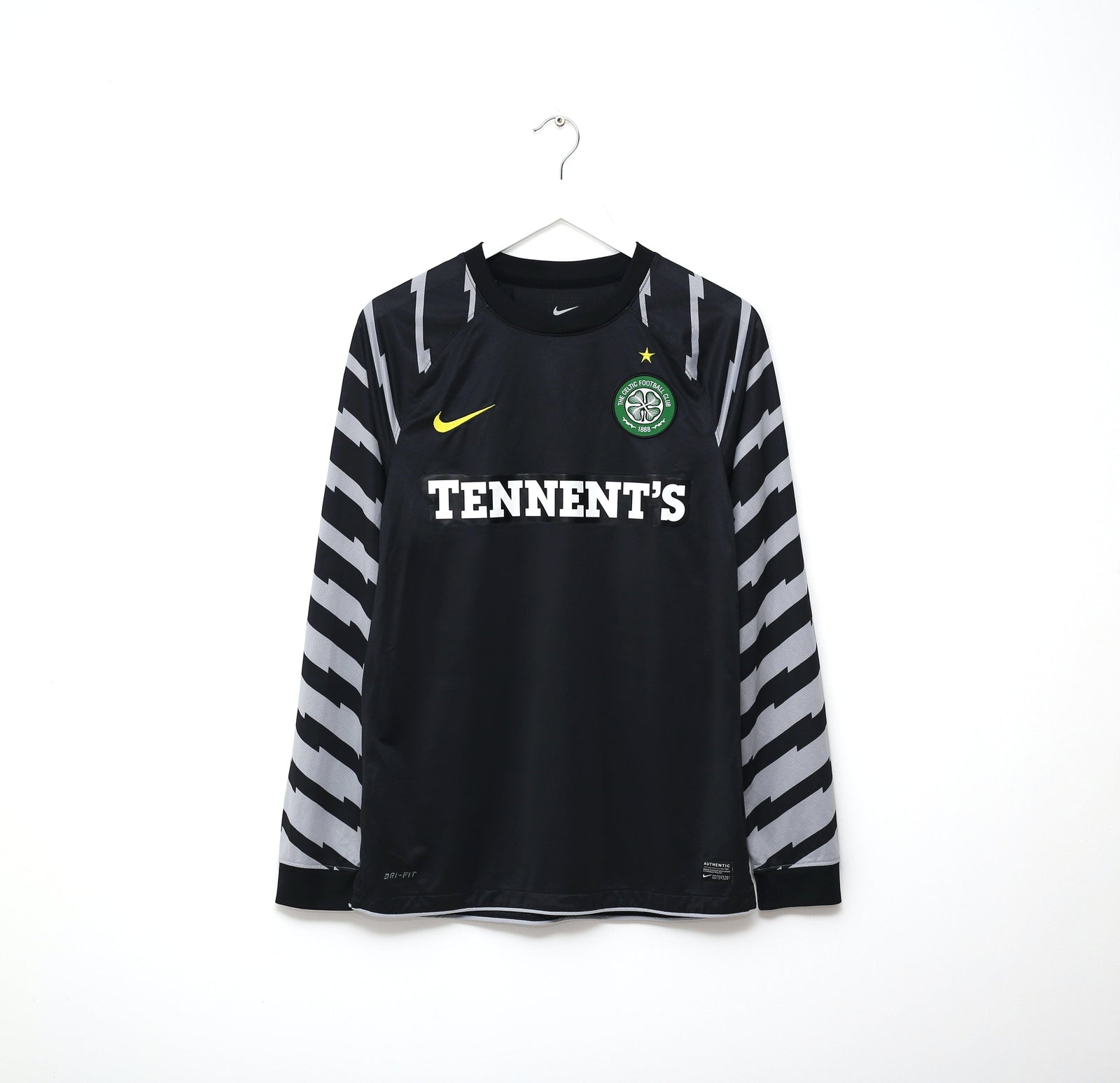 2010/11 CELTIC Vintage Nike Goalkeeper Football Shirt Jersey (M) GK