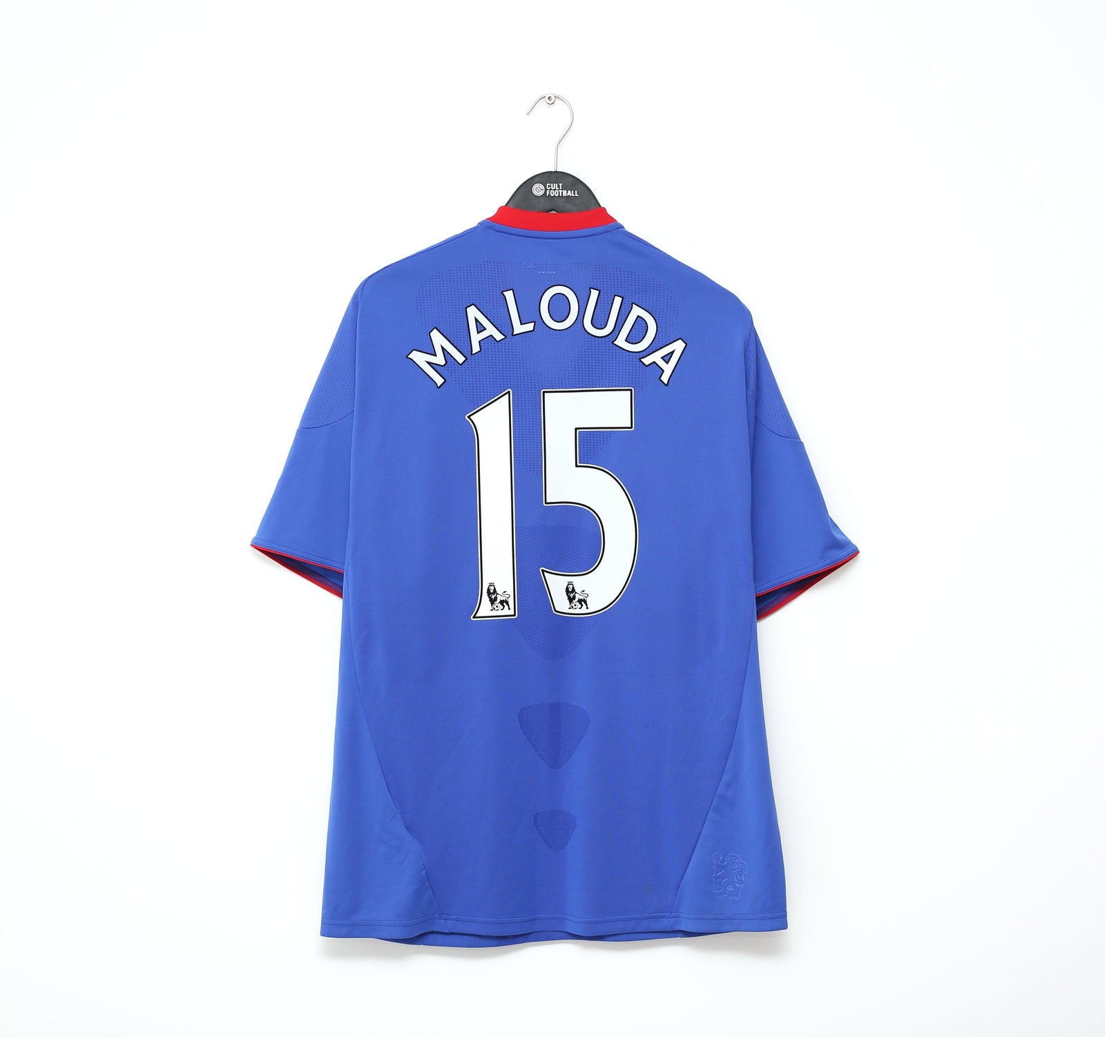 2010/11 MALOUDA #15 Chelsea Vintage adidas Home Football Shirt Jersey (L)