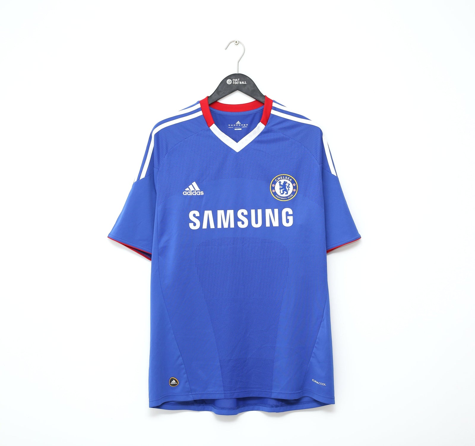 2010/11 MALOUDA #15 Chelsea Vintage adidas Home Football Shirt Jersey (L)