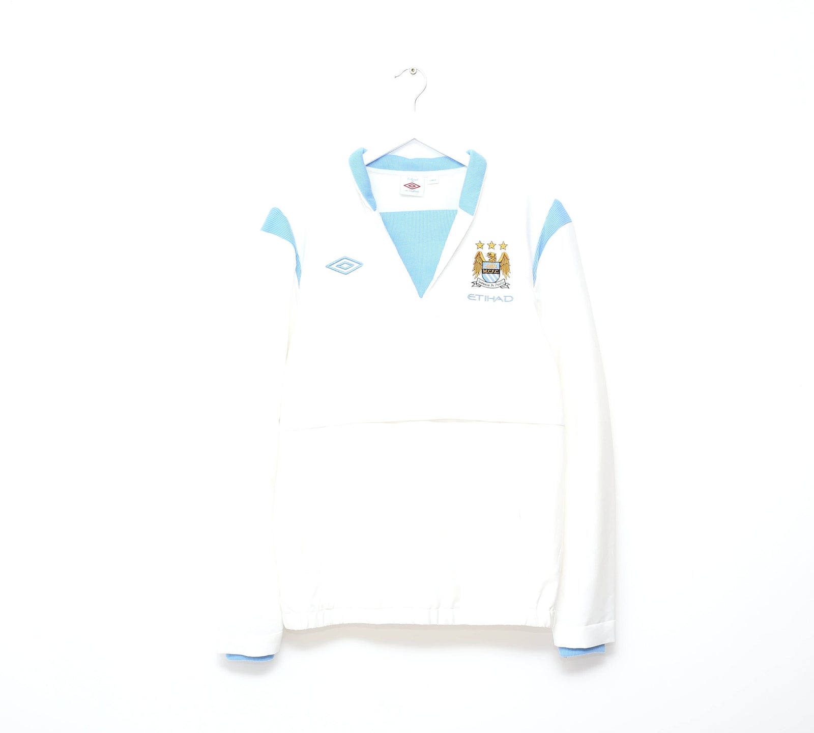 2010/11 Manchester City Vintage Umbro Football Drill Track Top (L)