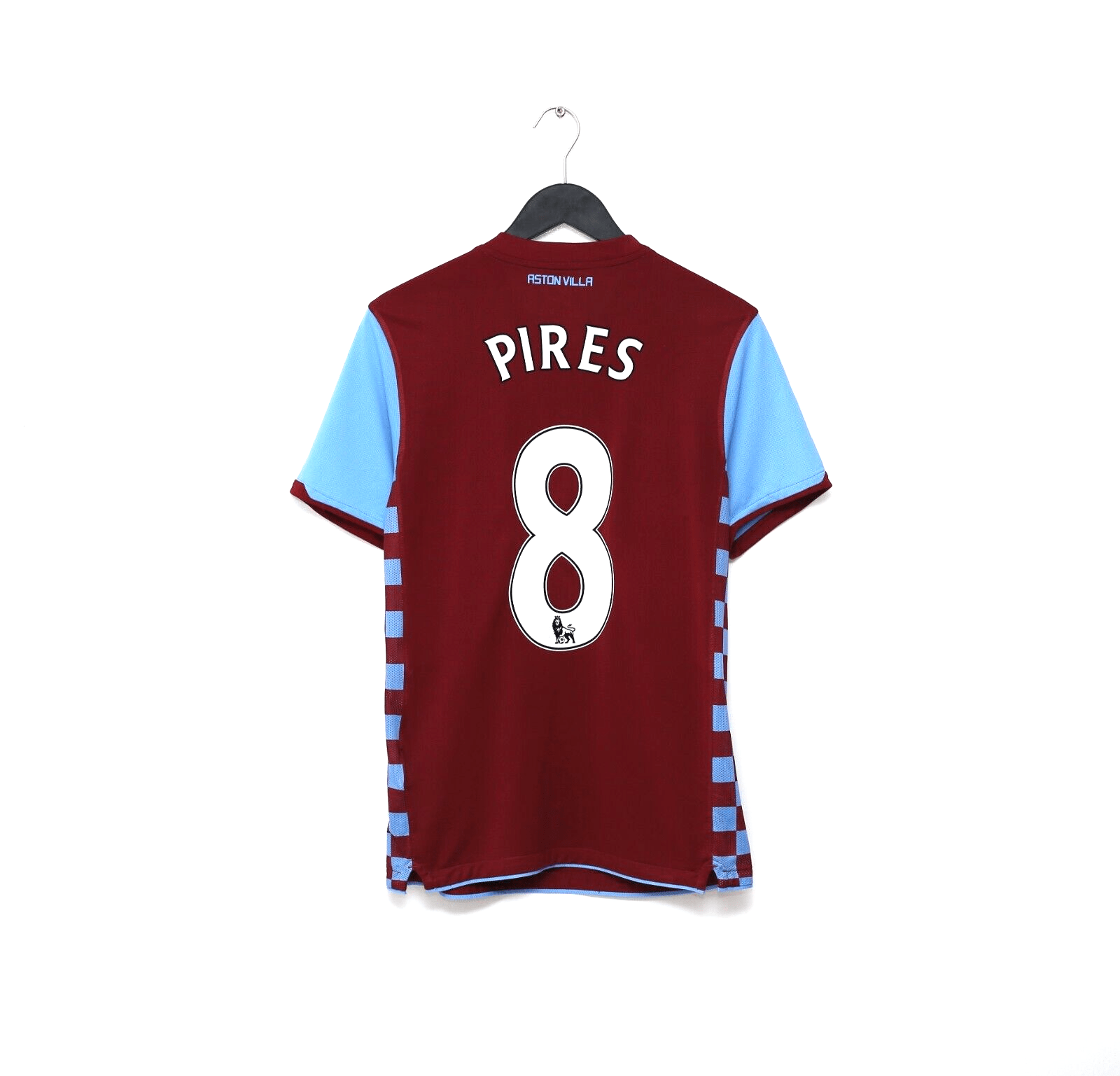2010/11 PIRES #8 Aston Villa Vintage Nike Home Football Shirt (S)