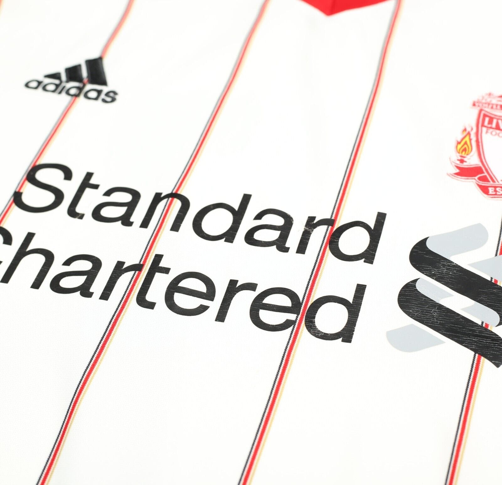 2010/11 SUAREZ #7 Liverpool Vintage adidas Away Football Shirt Jersey (XL)