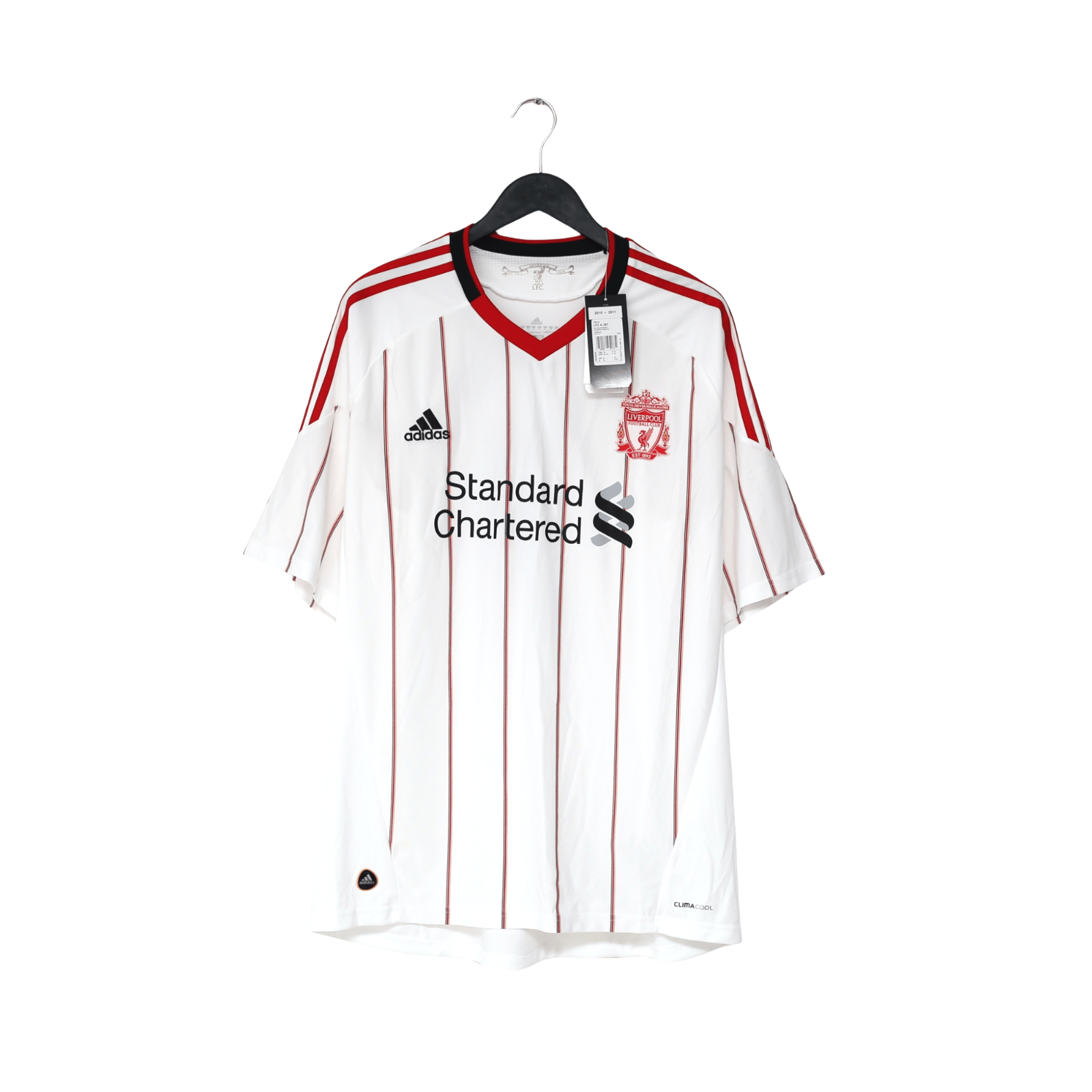 2010/11 Suarez #7 Liverpool Vintage adidas Away Football Shirt (XL) BNWT