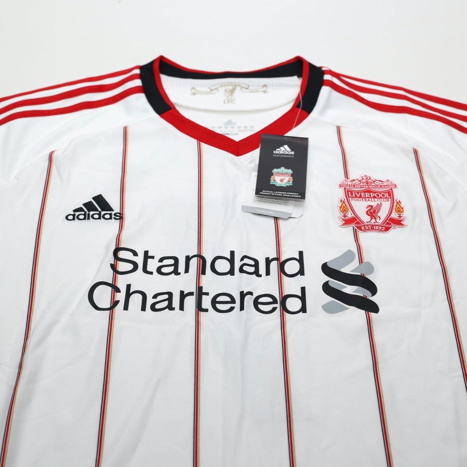 2010/11 Suarez #7 Liverpool Vintage adidas Away Football Shirt (XL) BNWT