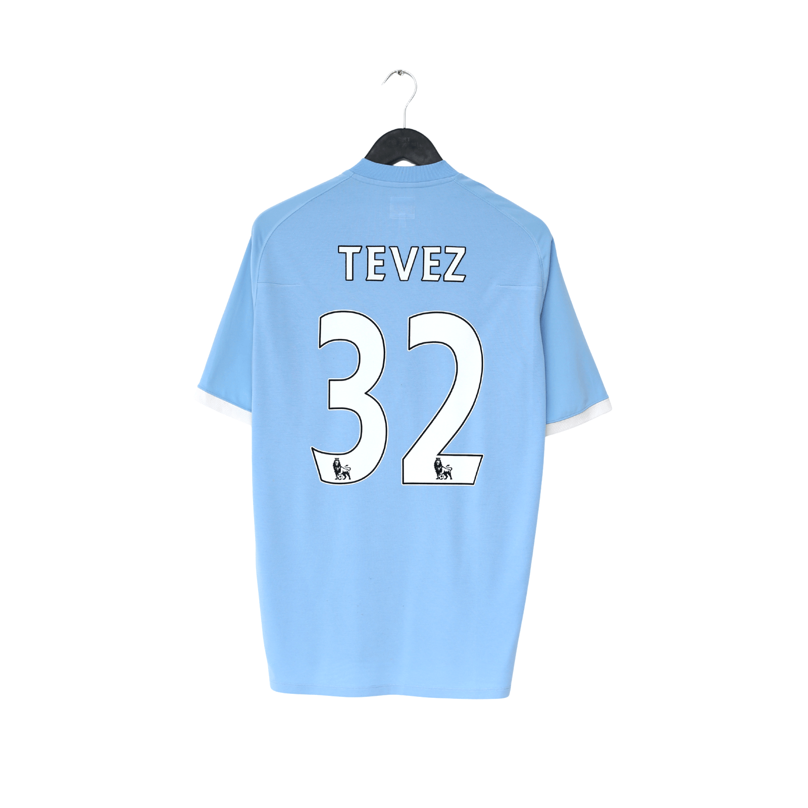 2010/11 TEVEZ #32 Manchester City Vintage Umbro Home Football Shirt (M/L) 42