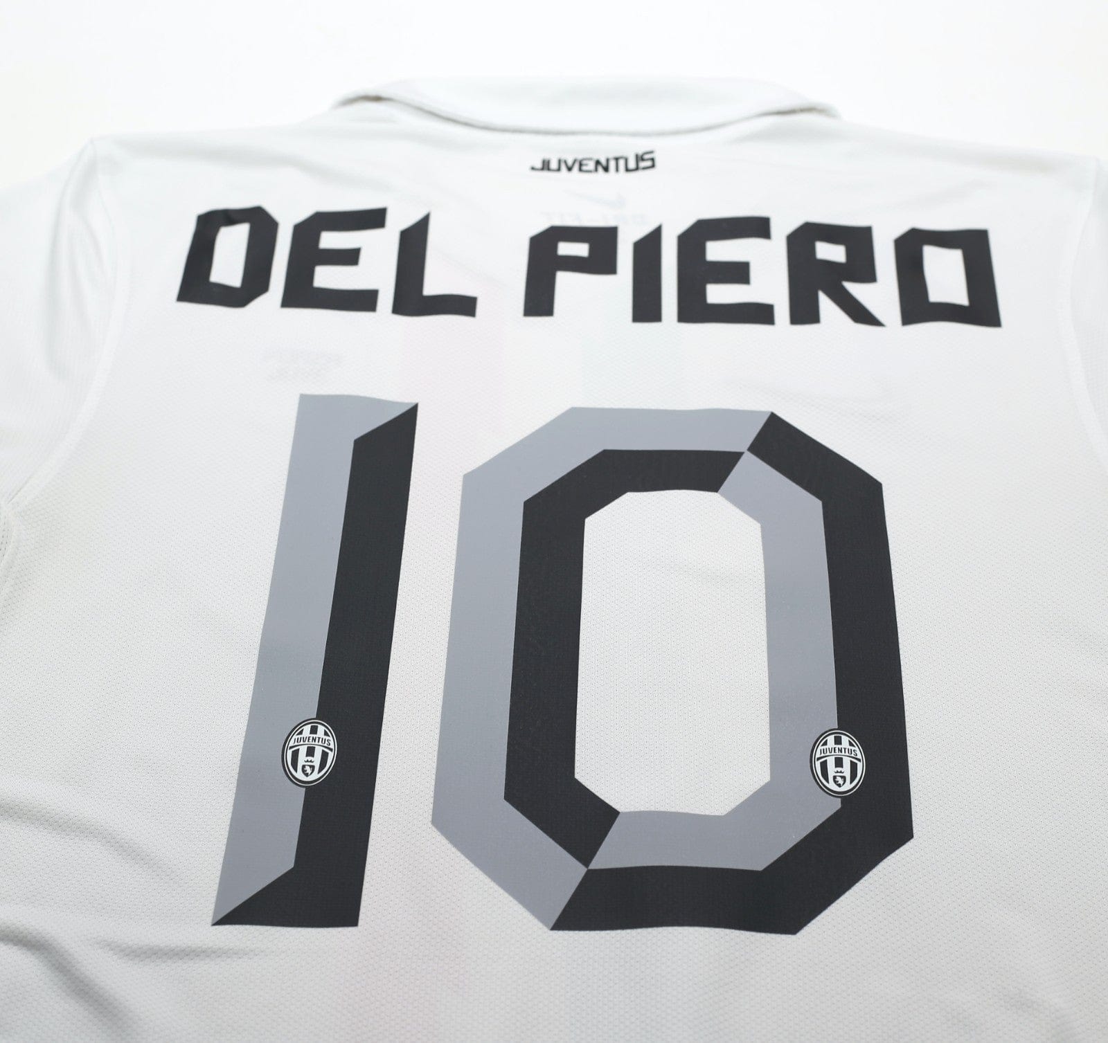2010/12 DEL PIERO #10 Juventus Vintage Nike Away Football Shirt (M)