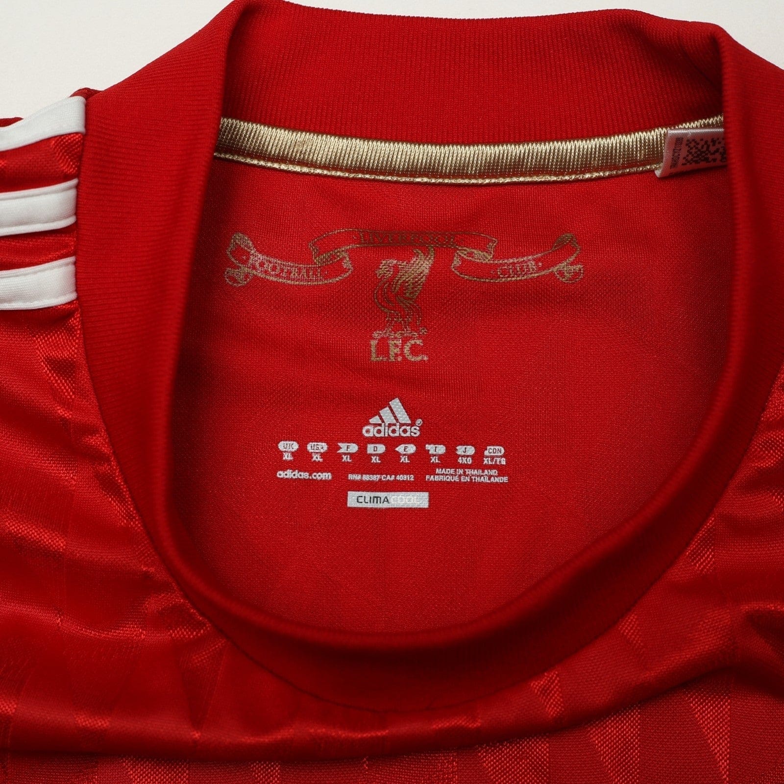 2010/12 Suarez #7 Liverpool Vintage adidas Home Football Shirt (XL)