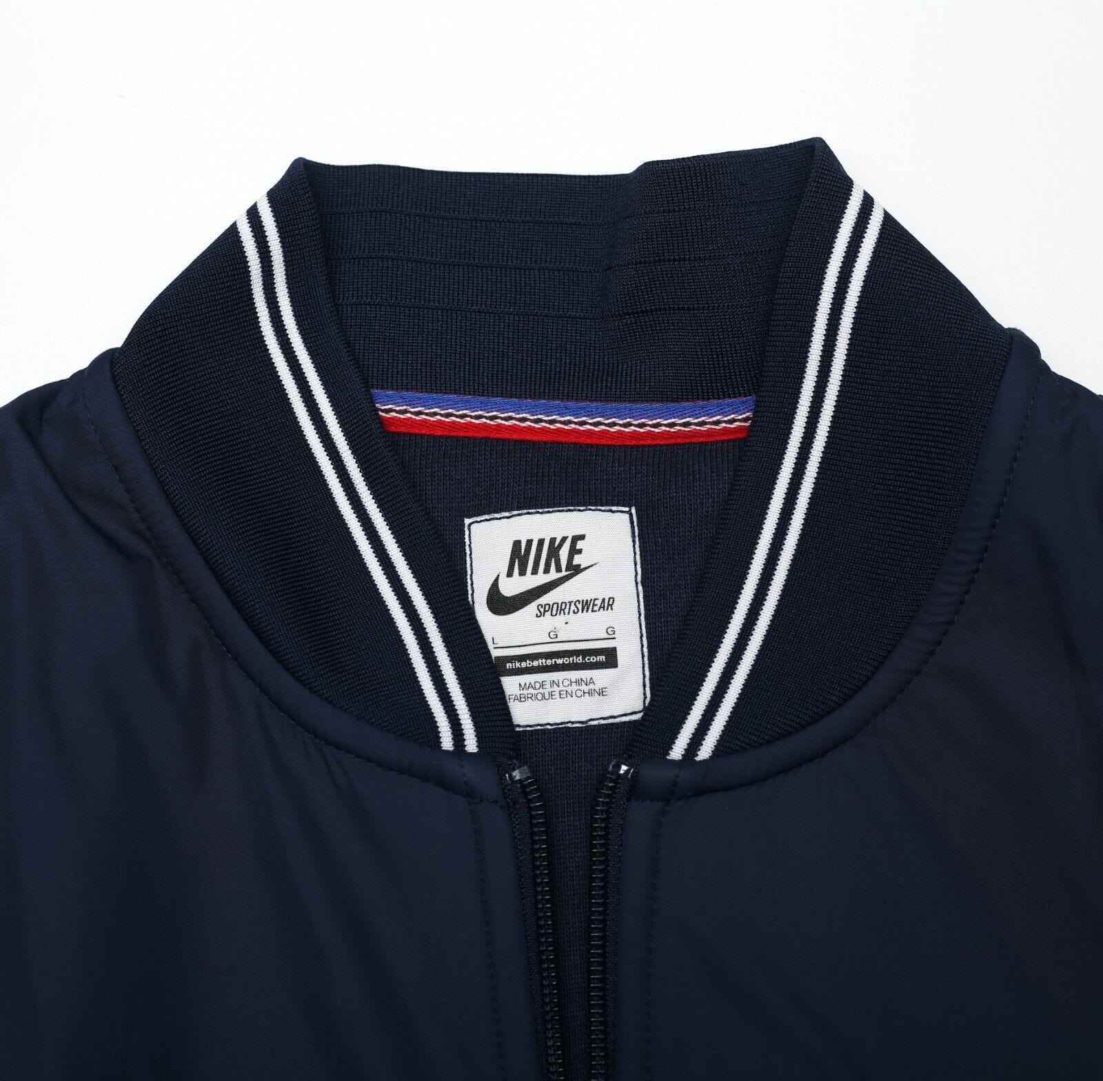 2010's PSG Vintage Nike Football Bomber Jacket Track Top (L)