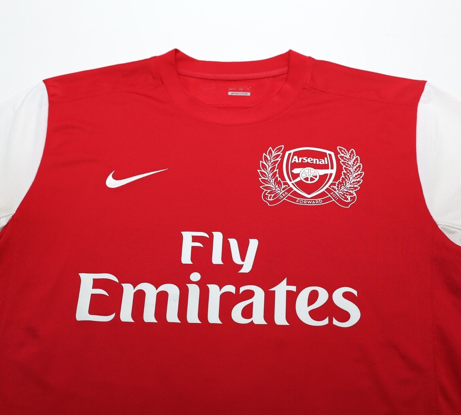 2011/12 ARTETA #8 Arsenal Vintage Nike Home Football Shirt Jersey (M)