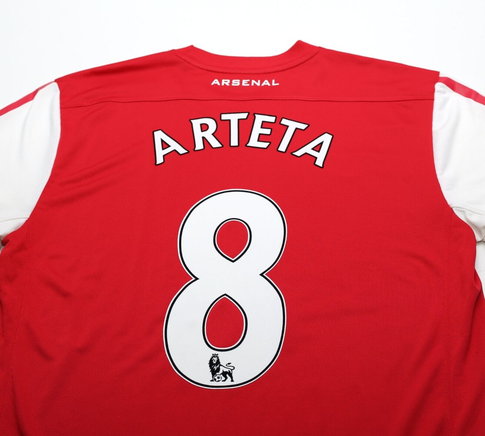 2011/12 ARTETA #8 Arsenal Vintage Nike Home Football Shirt Jersey (M)