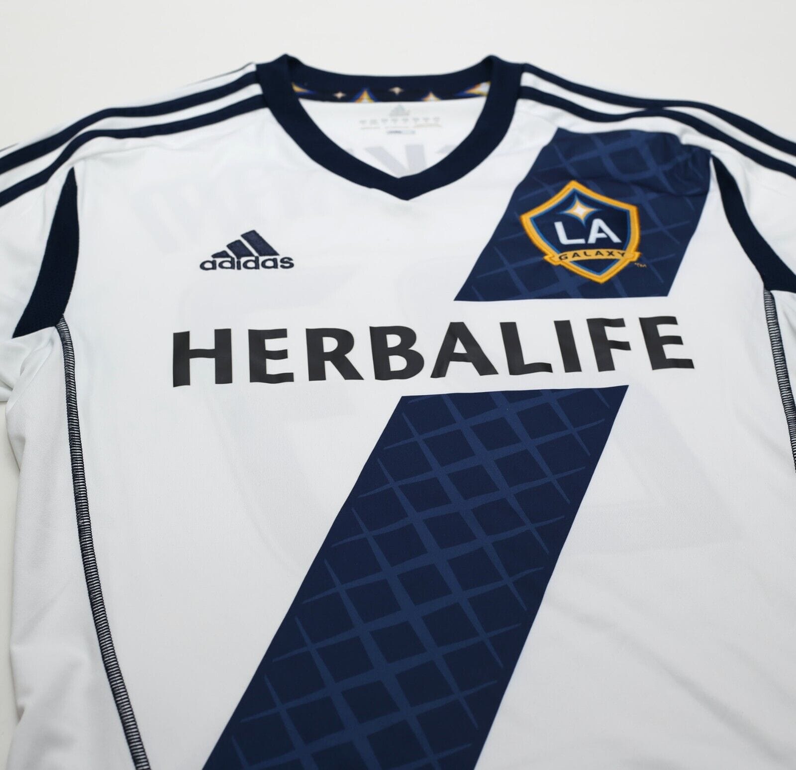 2011/12 BECKHAM #23 LA Galaxy Vintage adidas Home Football Shirt Jersey (S)