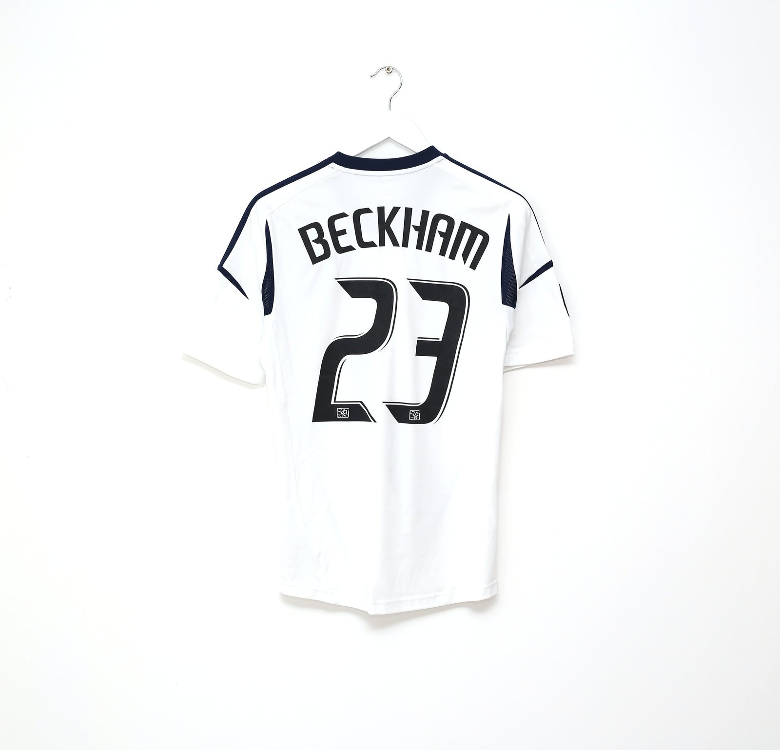 2011/12 BECKHAM #23 LA Galaxy Vintage adidas Home Football Shirt Jersey (S)