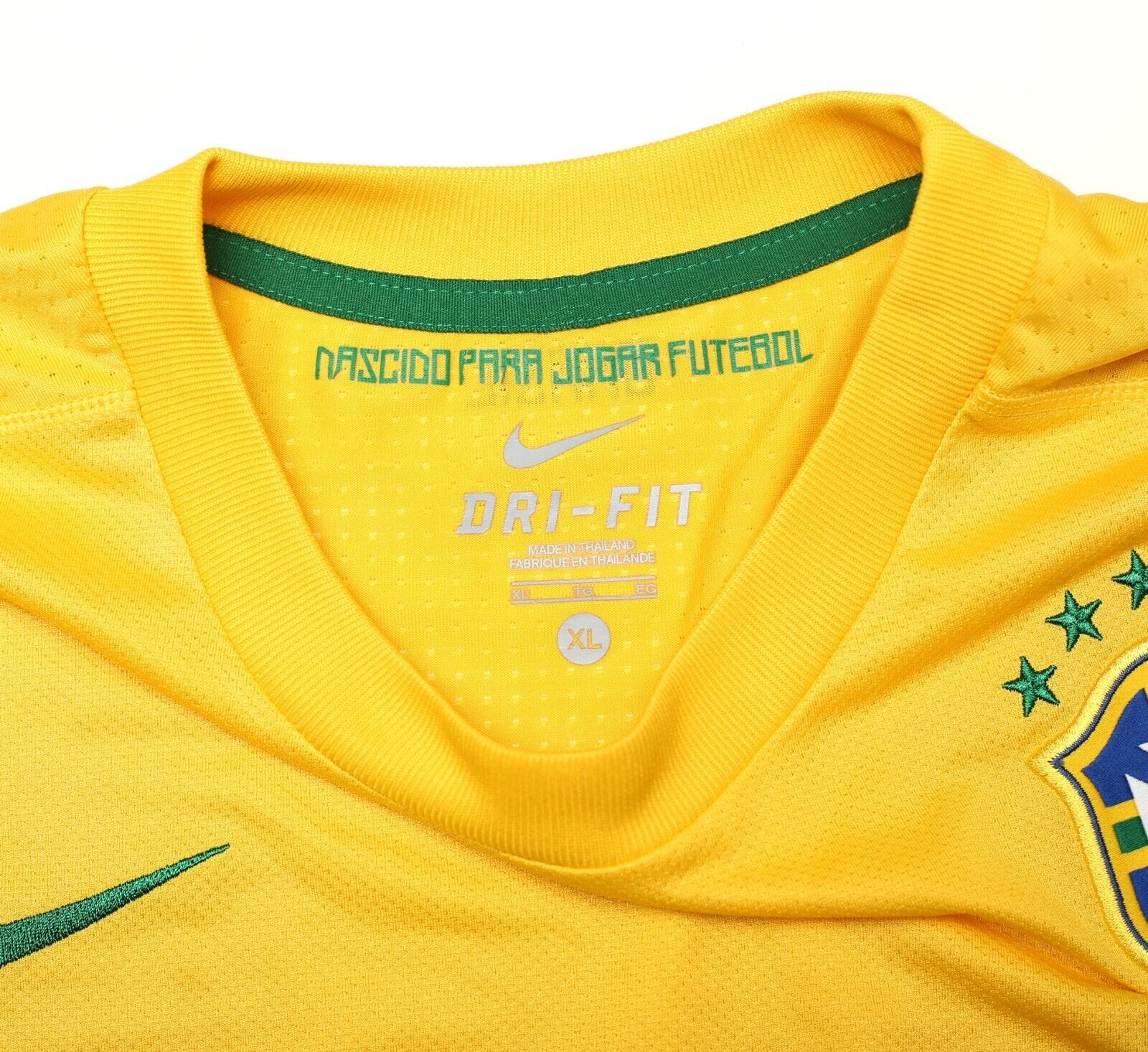 2011/12 BRAZIL Vintage Nike Home Football Shirt Jersey (XL)