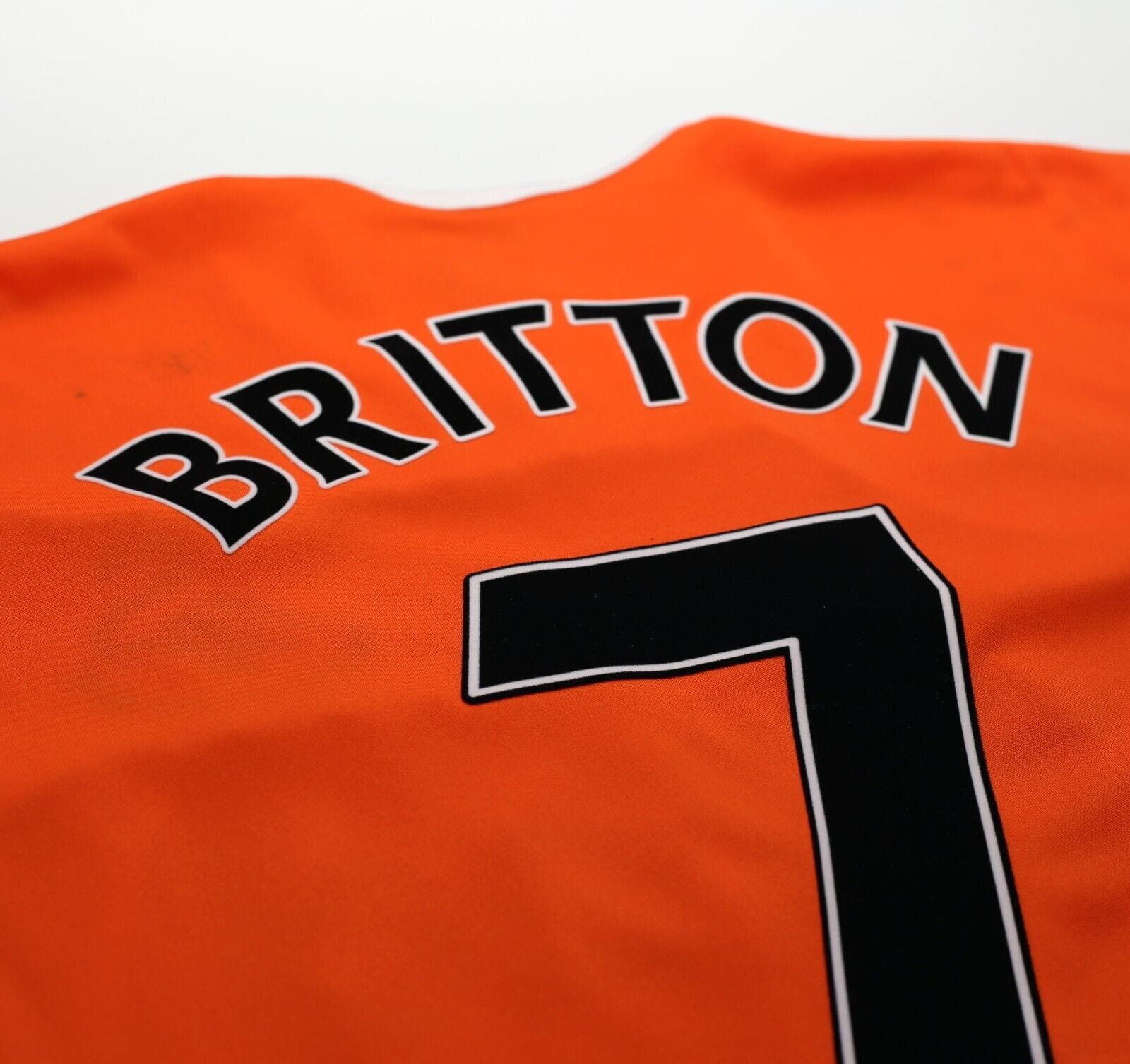 2011/12 BRITTON #7 Swansea City Vintage adidas Away Football Shirt (S)