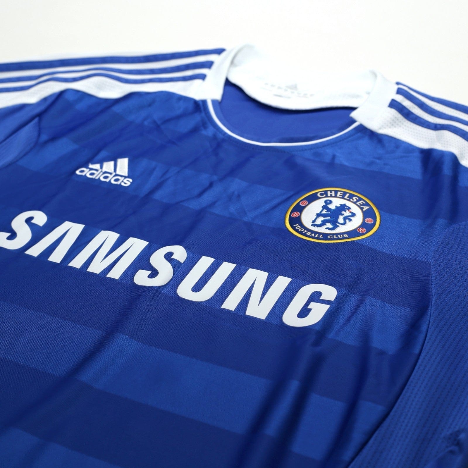 2011/12 Drogba #11 Chelsea Vintage adidas CL Home Football Shirt (L)