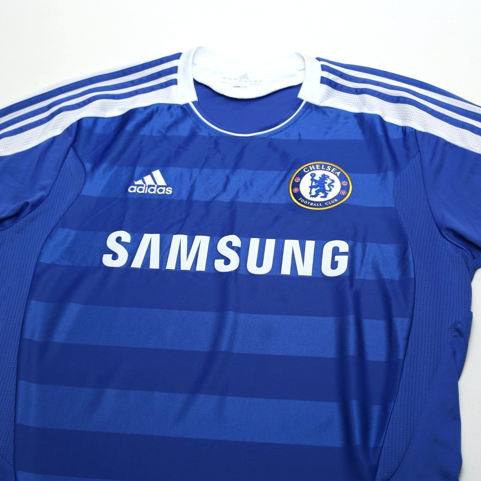 2011/12 Drogba #11 Chelsea Vintage adidas CL Home Football Shirt (L)